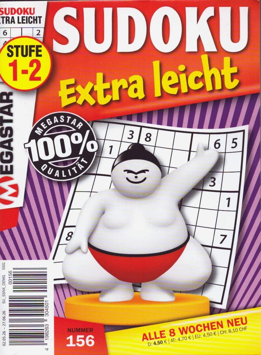 Sudoku Extra Leicht 156/2026