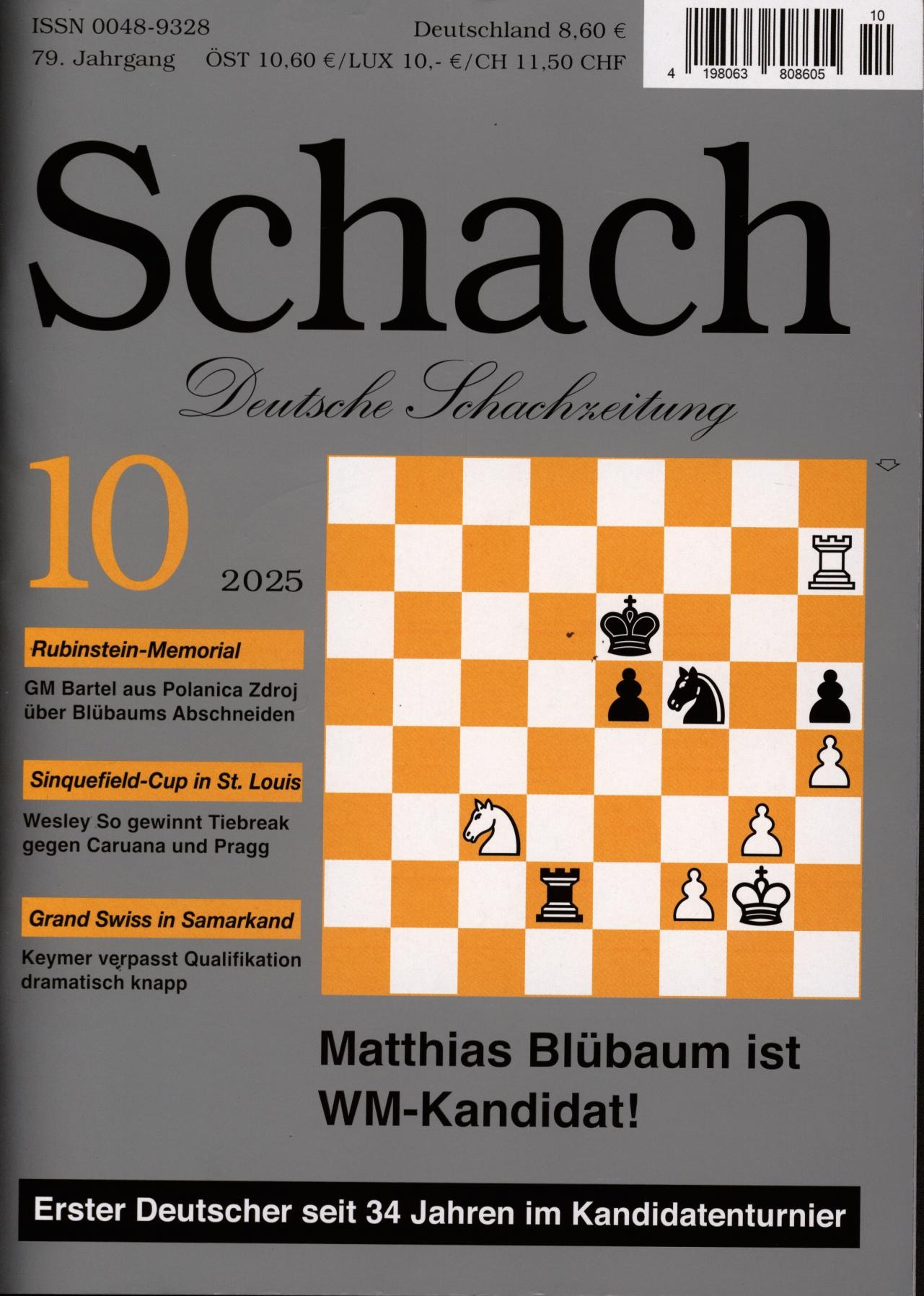 Schach 10/2025 Schach 10/2025