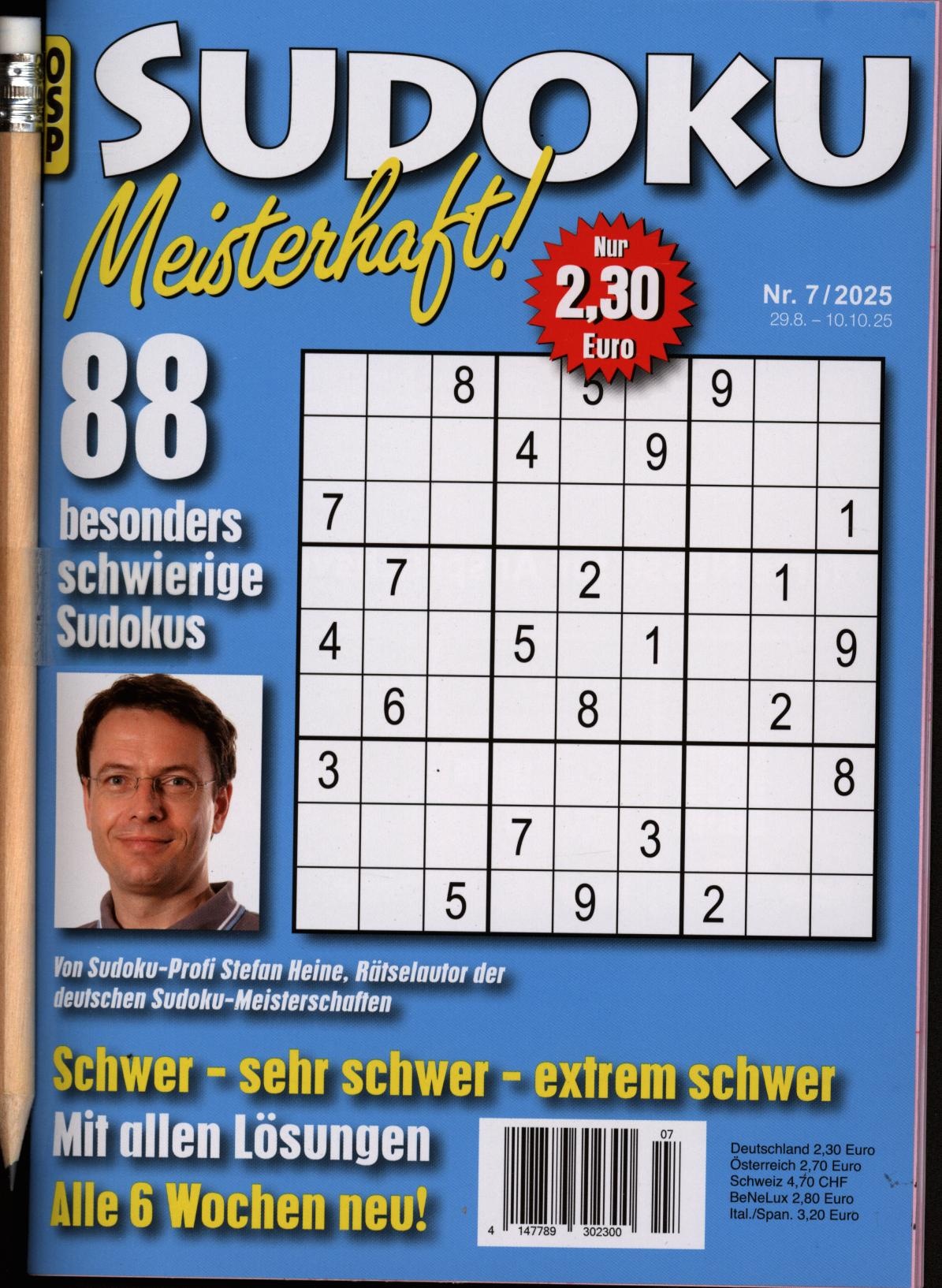 SUDOKU MEISTERHAFT 7/2025