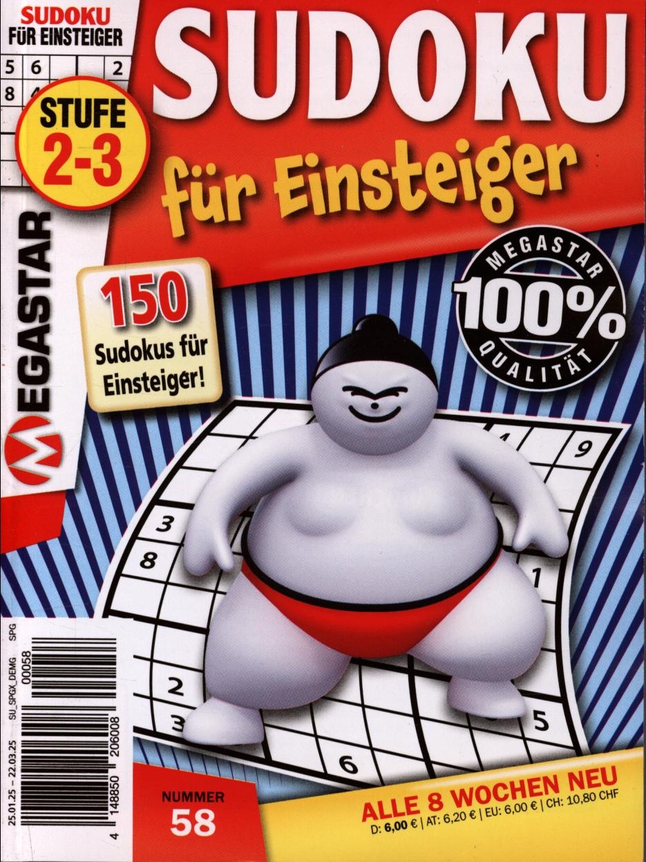 150 Sudoku für Einsteiger 58/2025