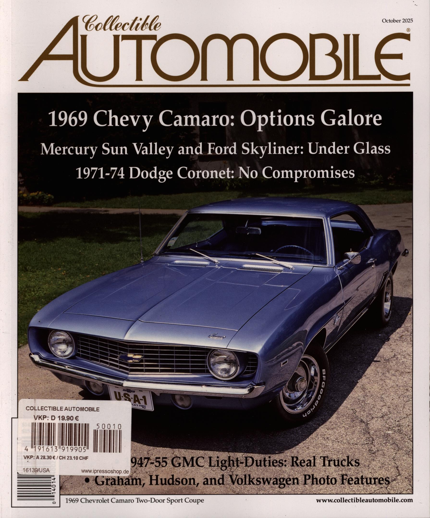 Collectible AUTOMOBILE 10/2025