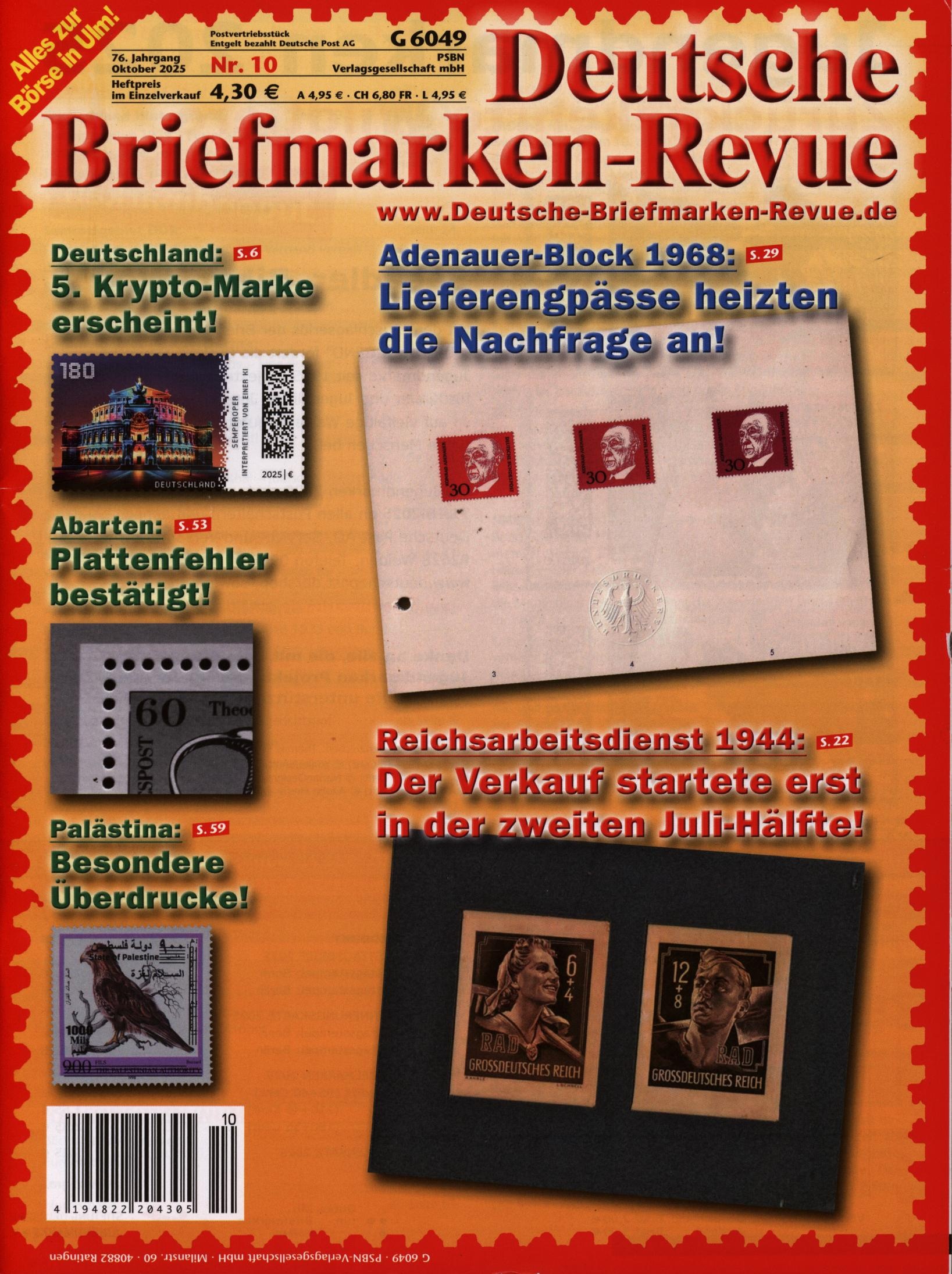 Dt. Briefmarken-Revue 10/2025