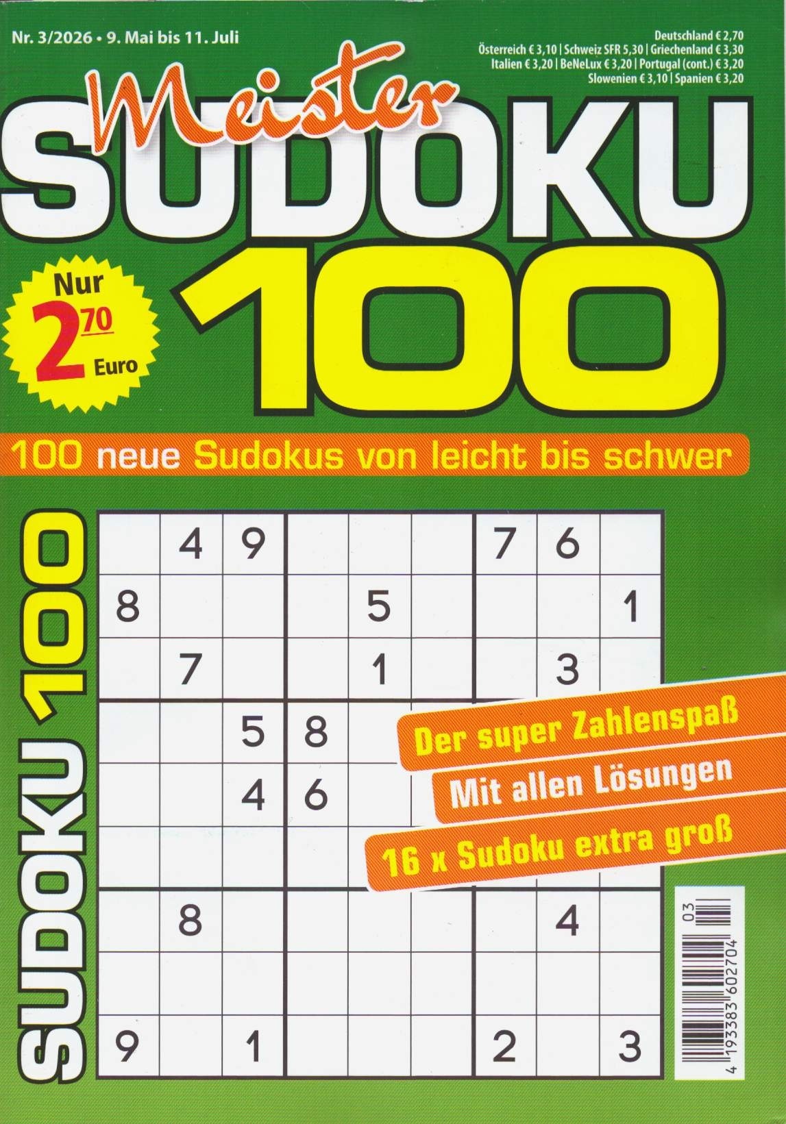 Meister SUDOKU 100 3/2026