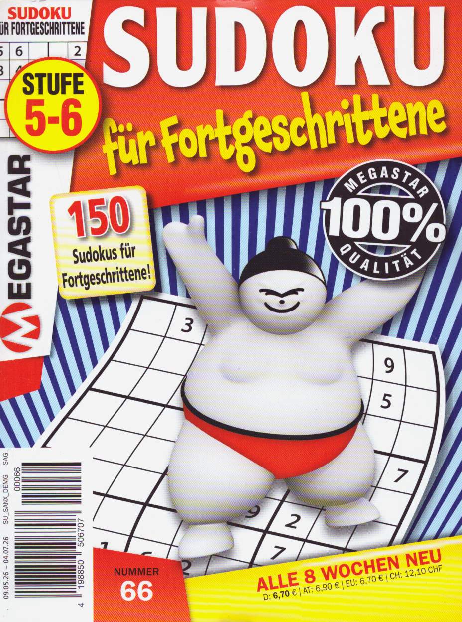 150 Sudoku f. Fortgeschrittene 66/2026