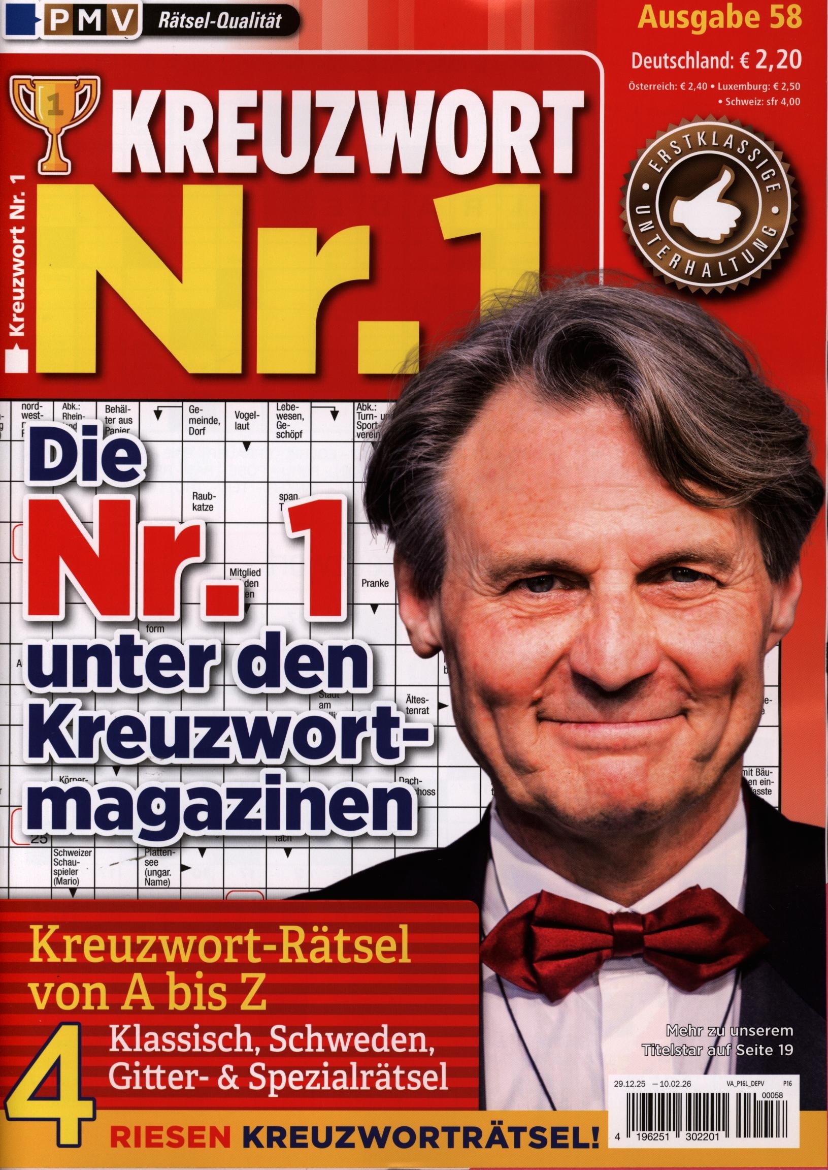 Kreuzwort Nr.1 58/2026