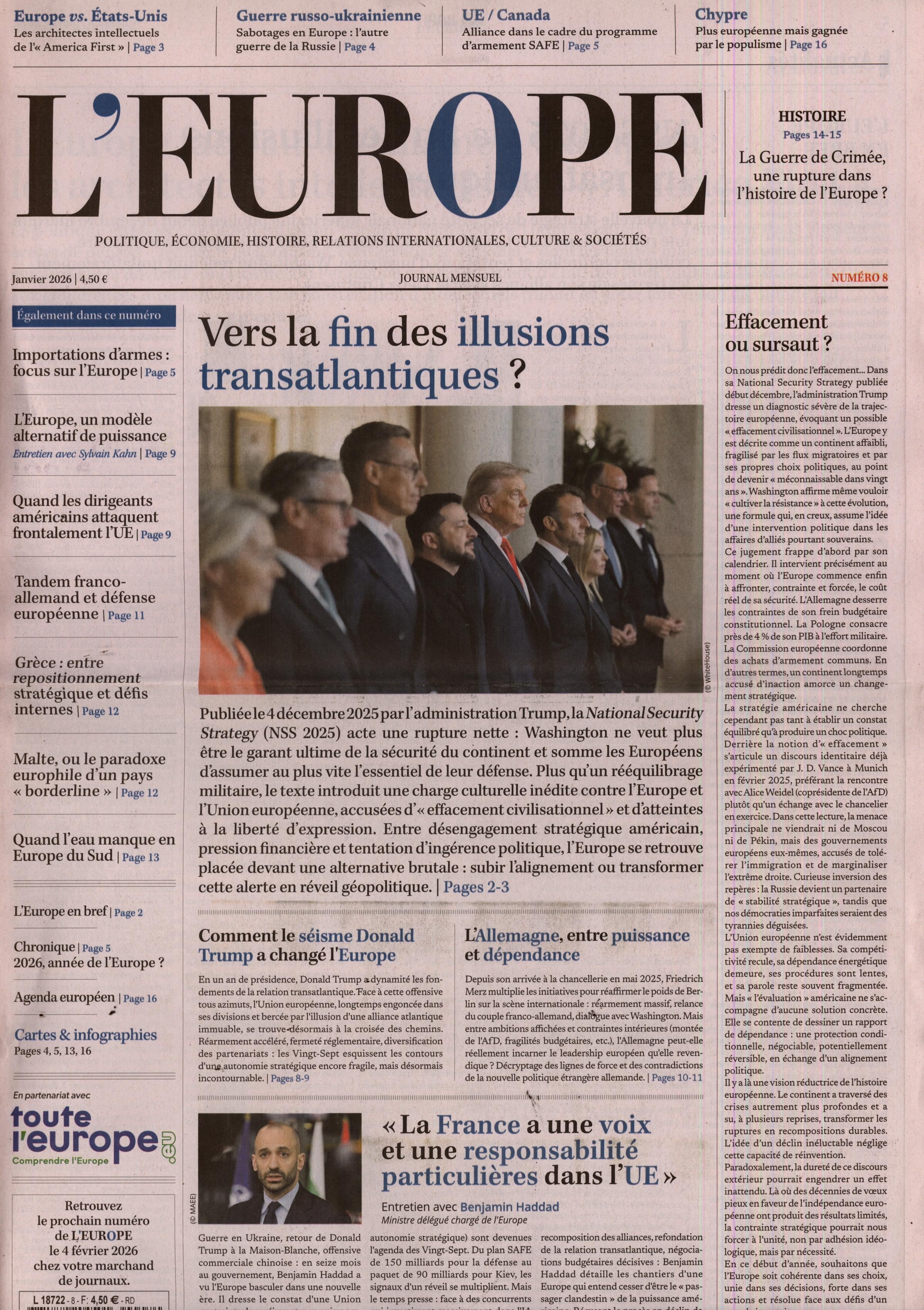 L'EUROPE 8/2026