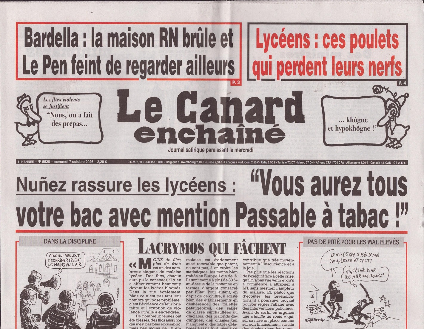 Le Canard enchaîné 5526/2026
