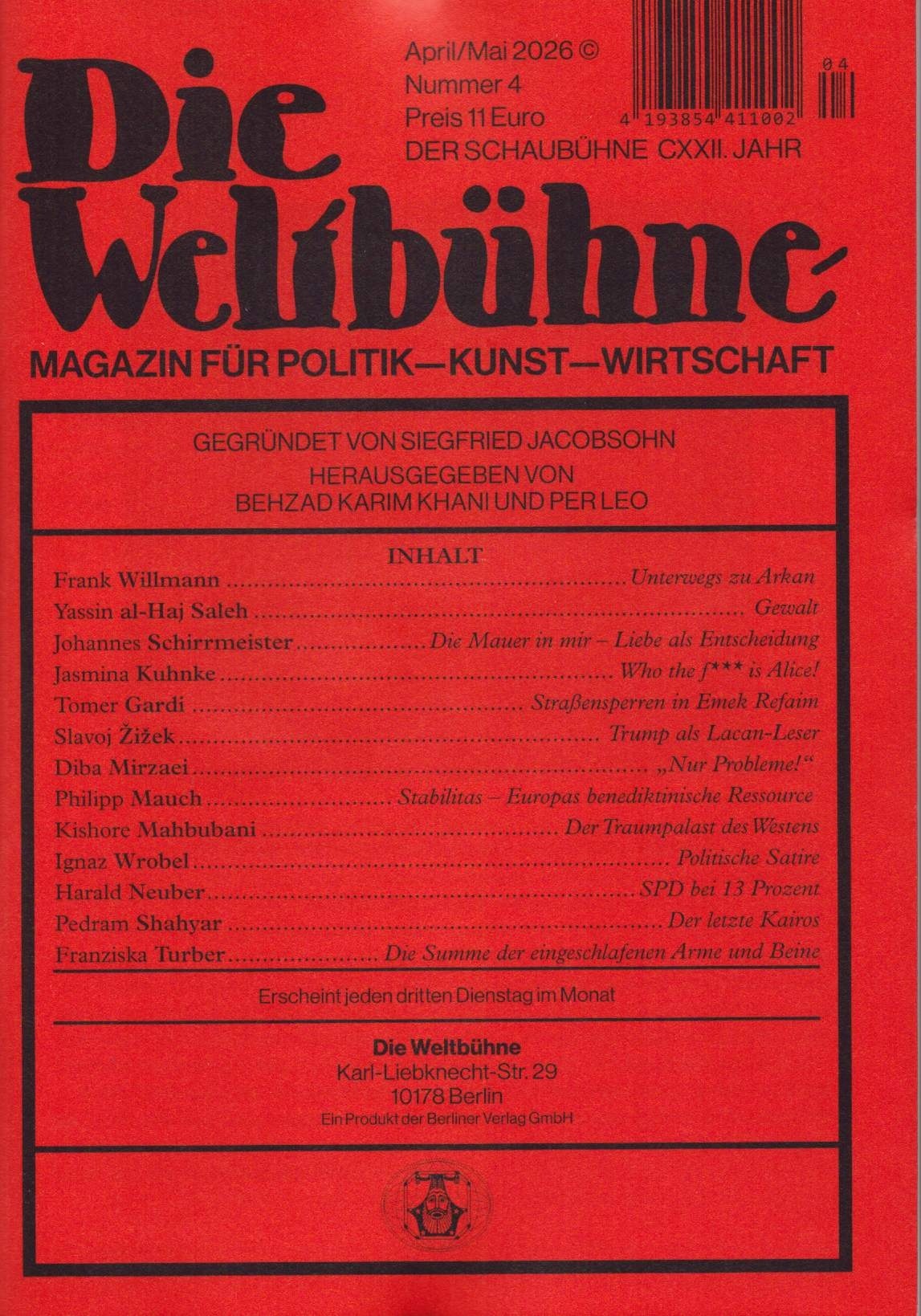 DIE WELTBÜHNE 4/2026