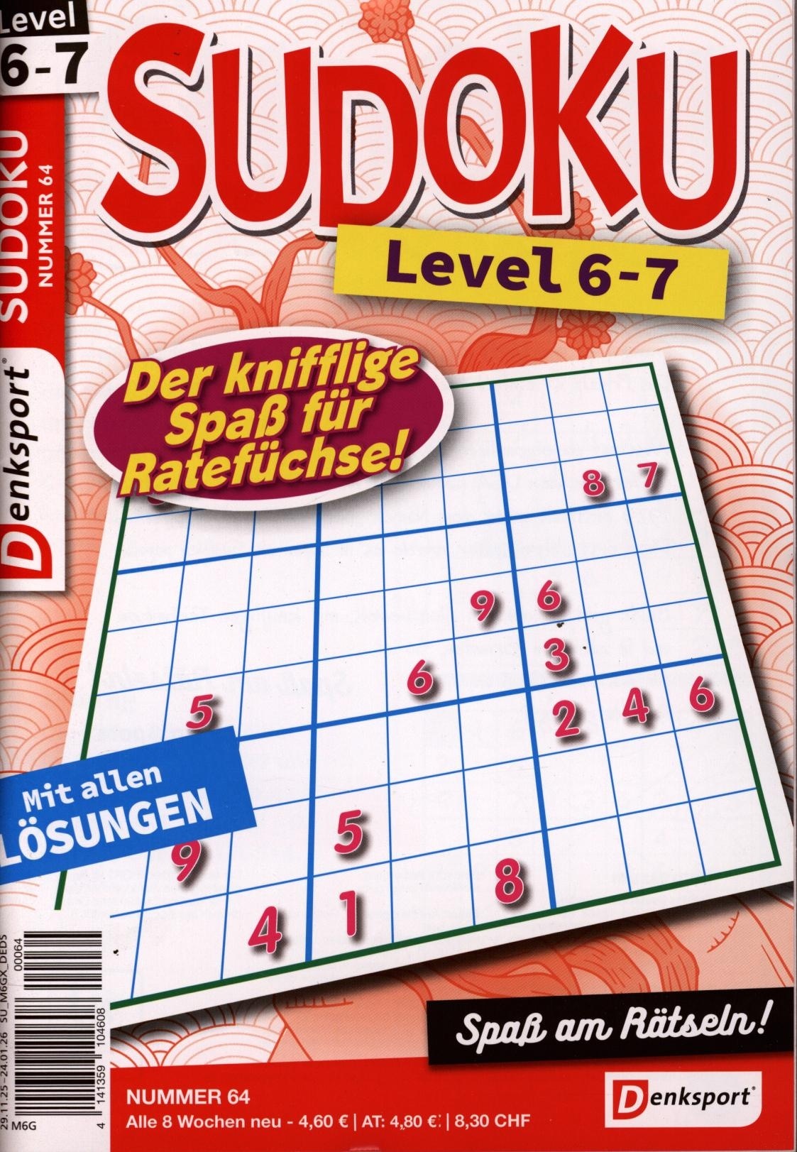 Denksport Sudoku Level 6-7 64/2025