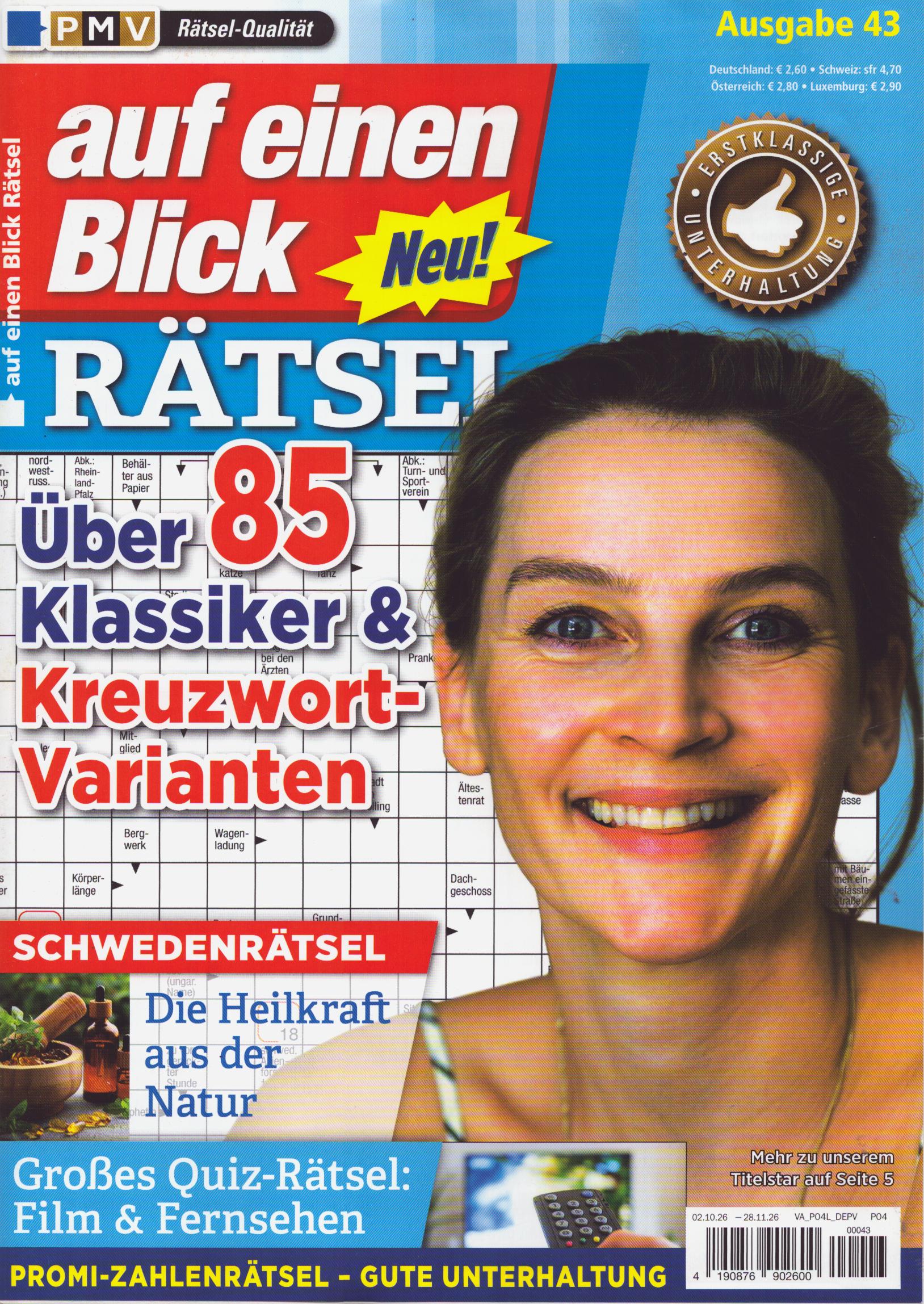 auf einen Blick Rätsel 43/2026