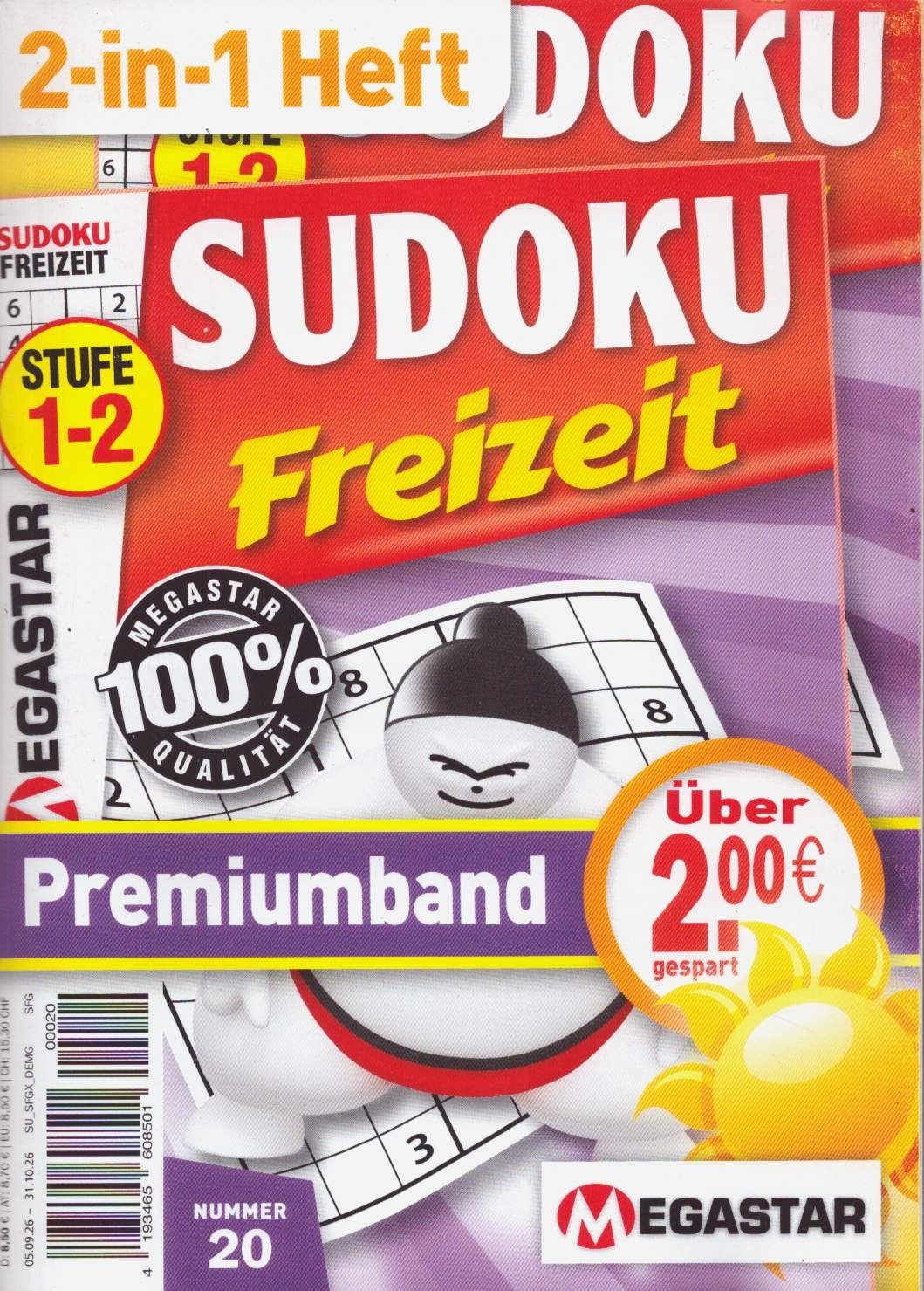 Sudoku Freizeit Premiumband 20/2026
