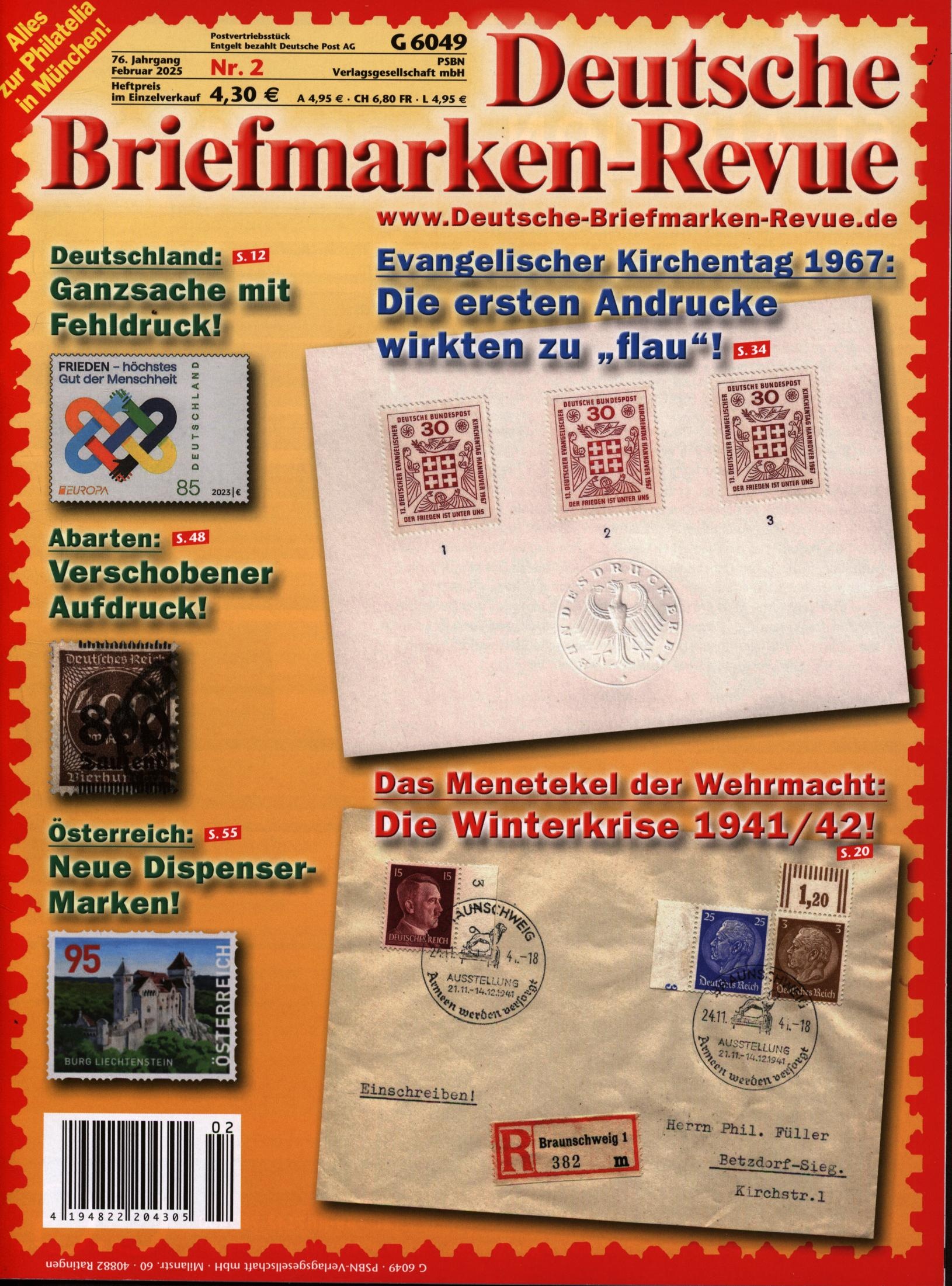 Dt. Briefmarken-Revue 2/2025