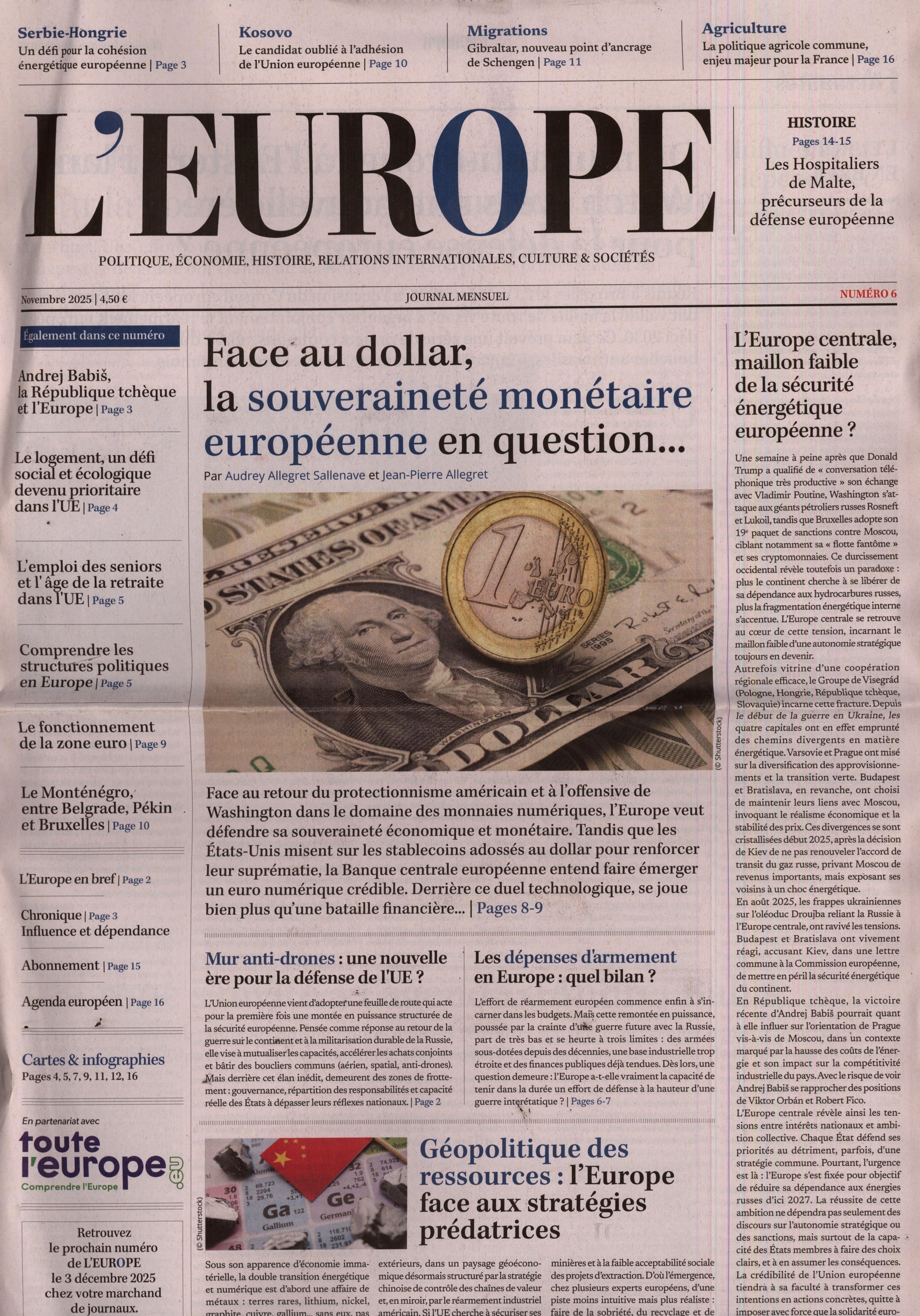 L'EUROPE 6/2025