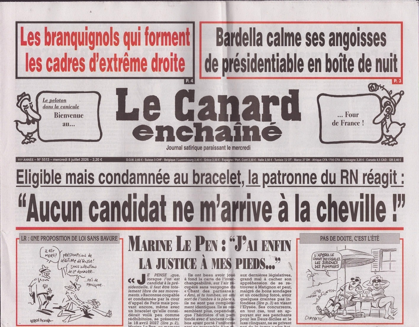 Le Canard enchaîné 5513/2026