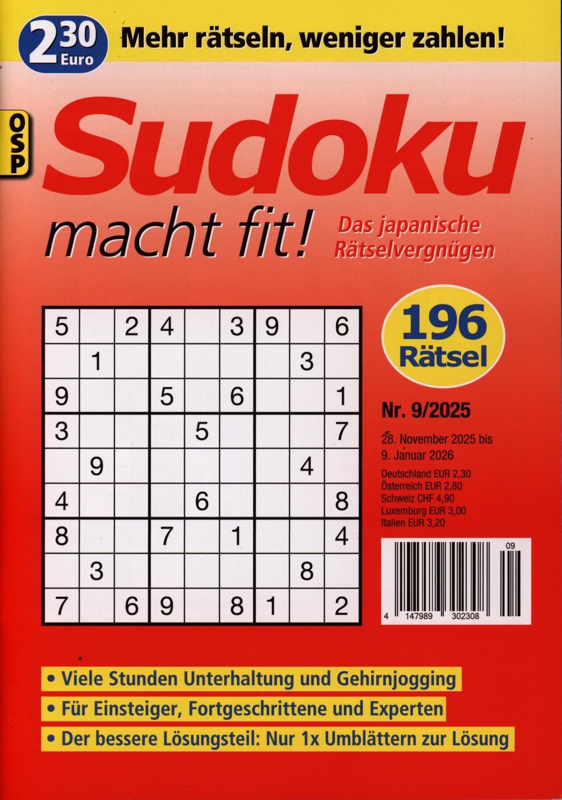 SUDOKU MACHT FIT! 9/2025