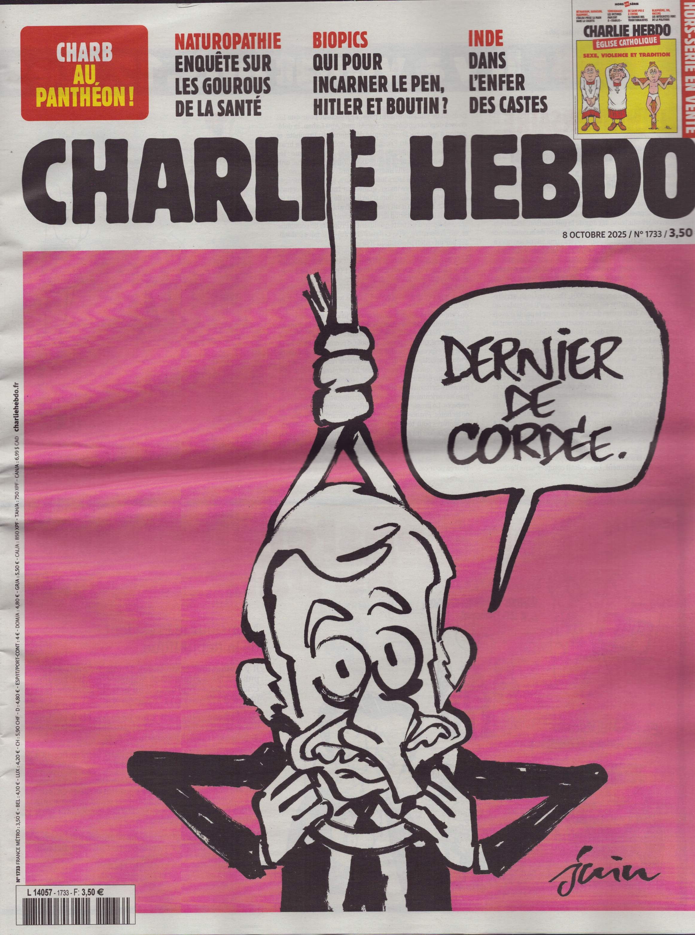 CHARLIE HEBDO 1733/2025