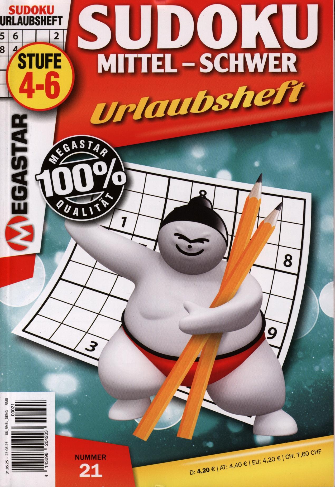 Megastar Sudoku Mittel-Schwer 21/2025