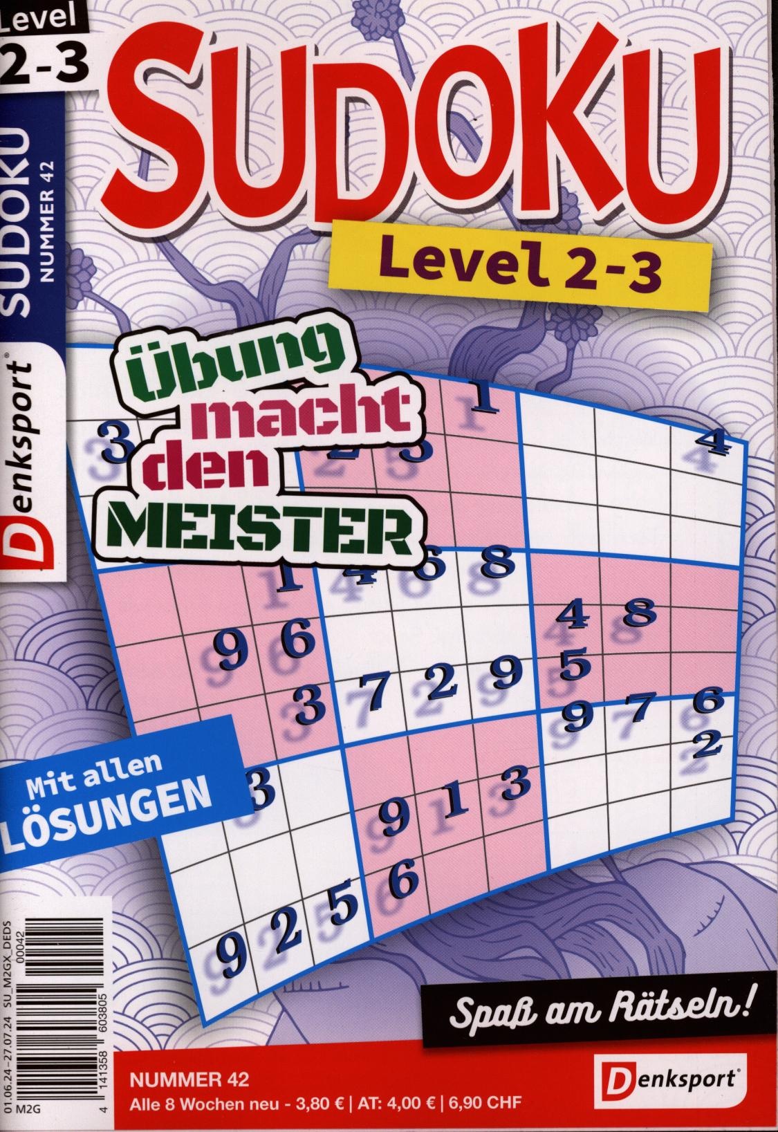 Denksport Sudoku Level 2-3 42/2024