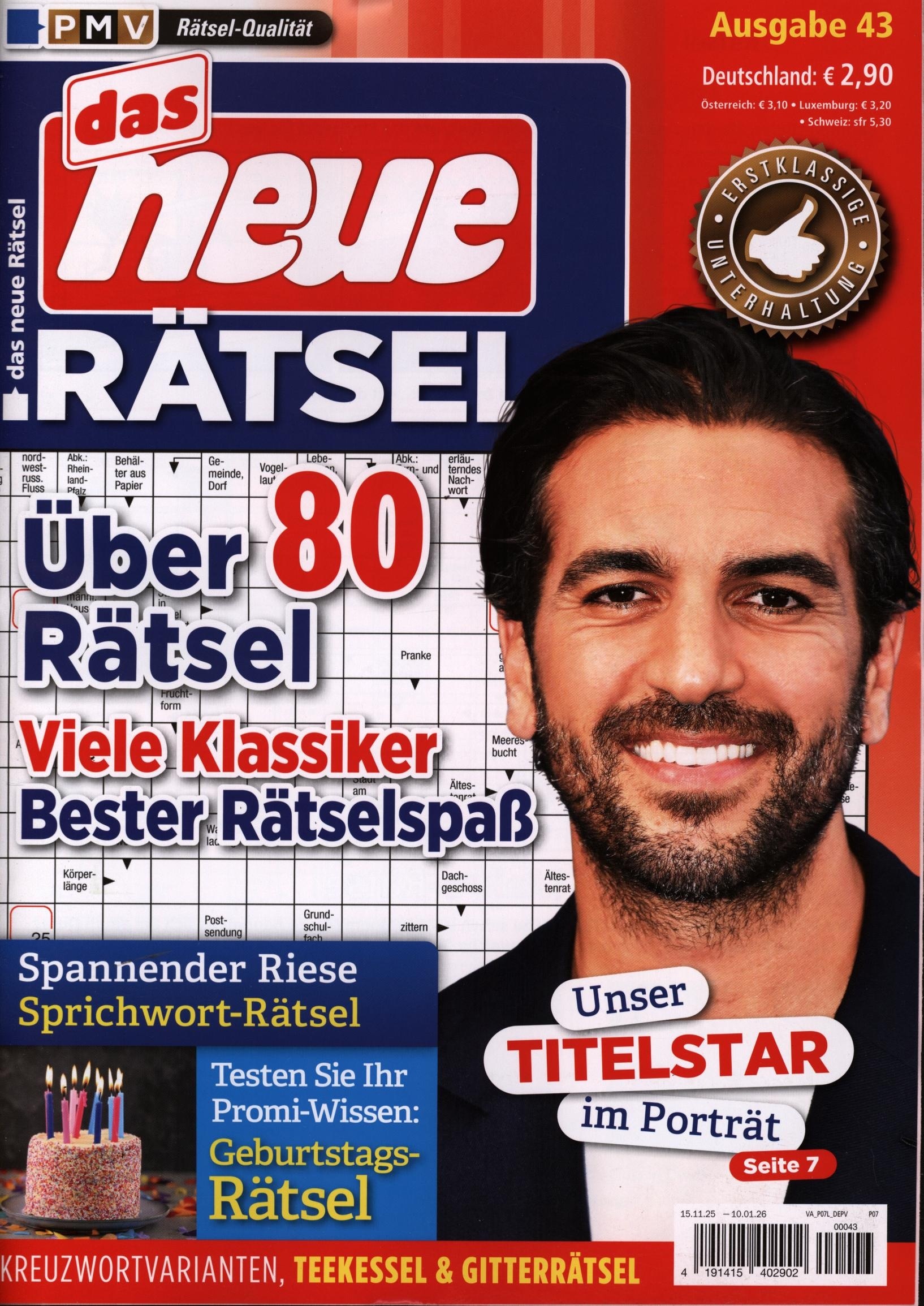 das neue Rätsel 43/2025