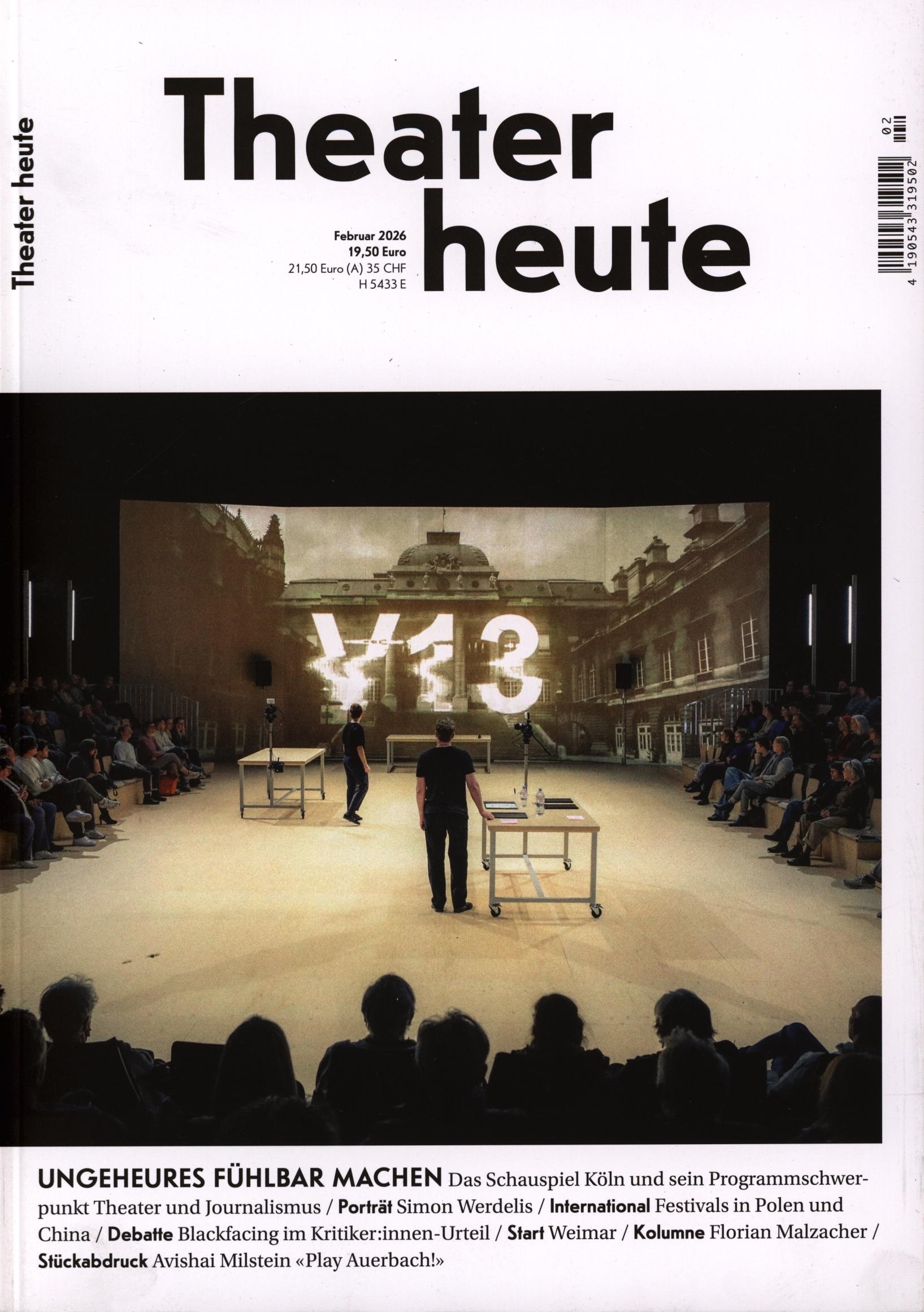 Theater heute 2/2026