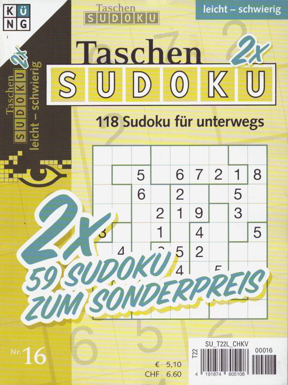 Taschen Sudoku 2x Book 16/2026