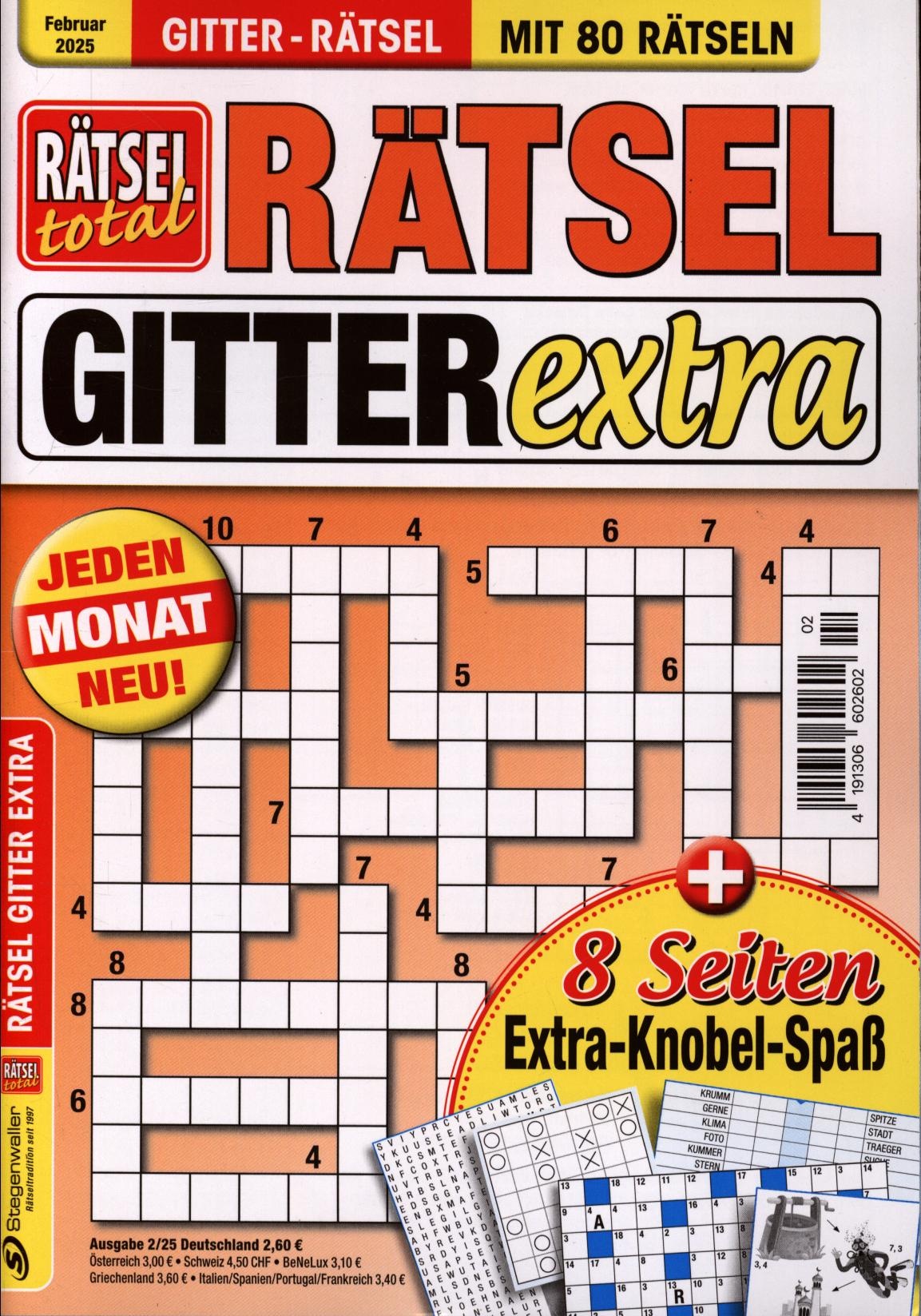 Rätsel total Gitterrätsel Extra 2/2025