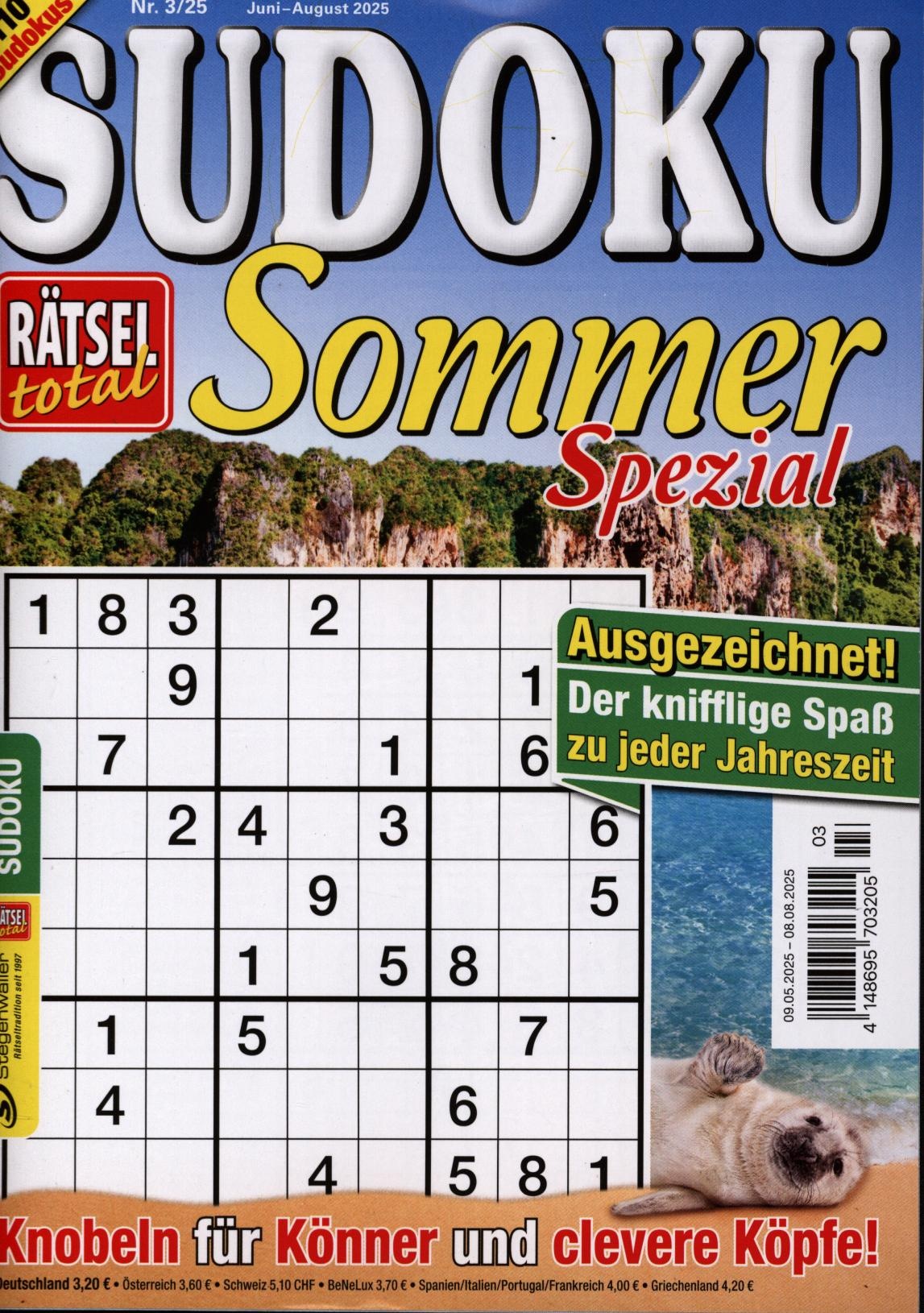 Rätsel total Sudoku Jahreszeiten 3/2025