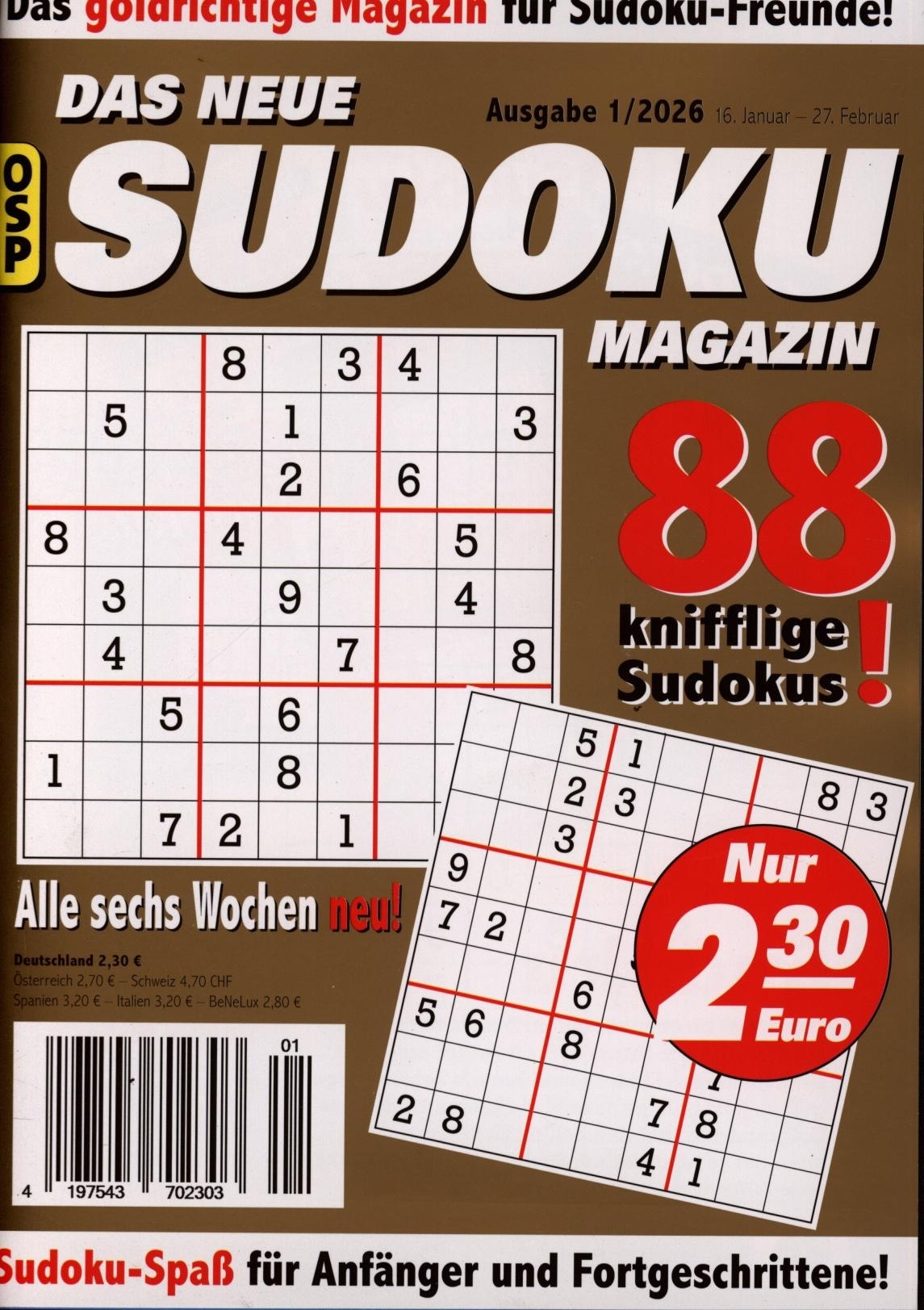 DAS NEUE SUDOKU MAGAZIN 1/2026
