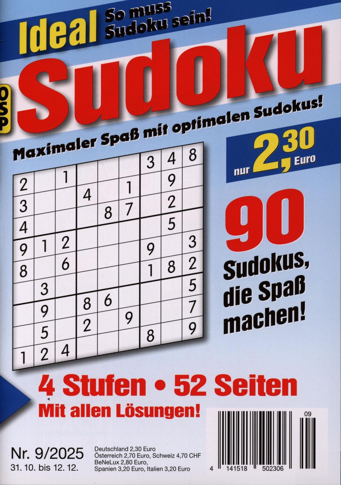IDEAL SUDOKU 9/2025 IDEAL SUDOKU 9/2025