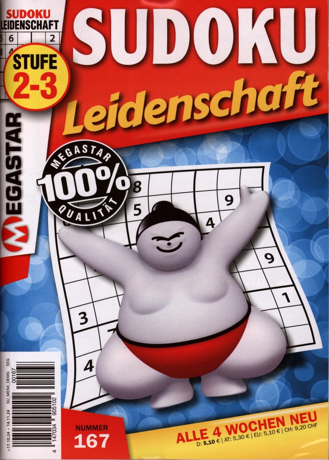 Sudoku Leidenschaft 167/2024