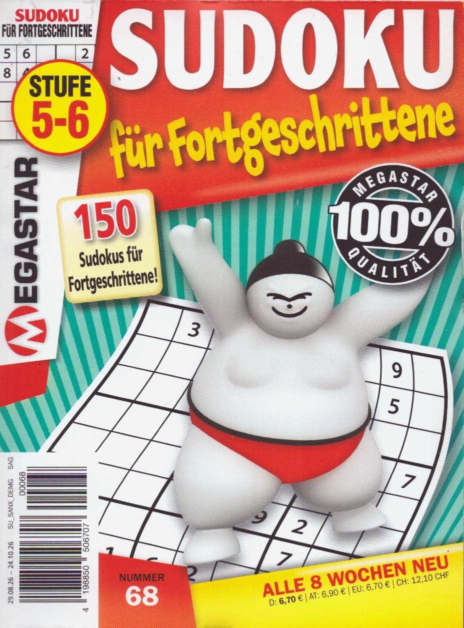 150 Sudoku f. Fortgeschrittene 68/2026