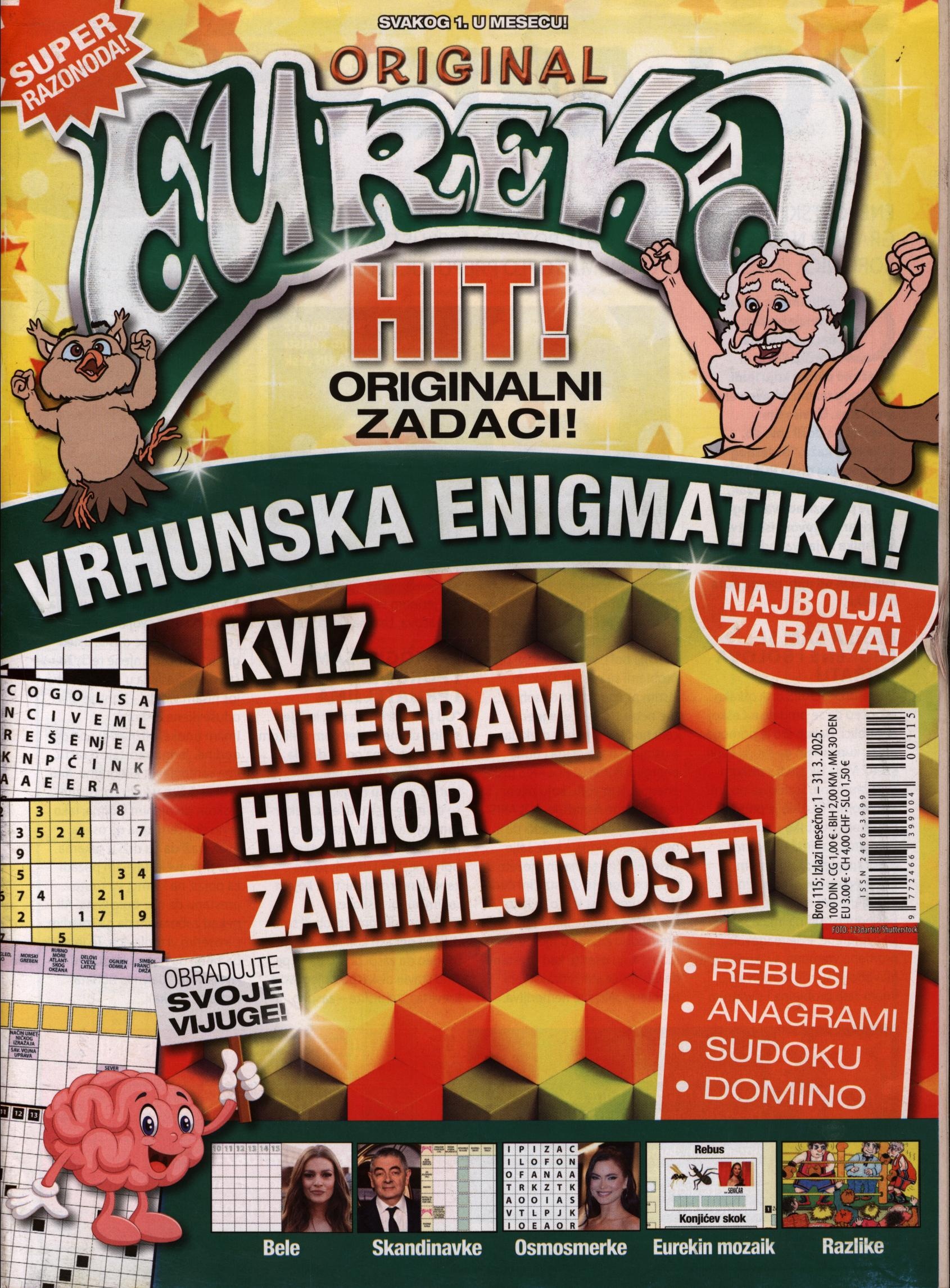 ORIGINAL EUREKA HIT! 115/2025