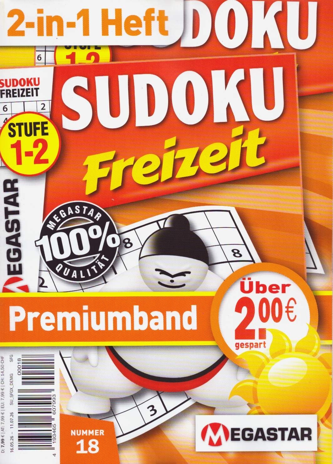 Sudoku Freizeit Premiumband 18/2026