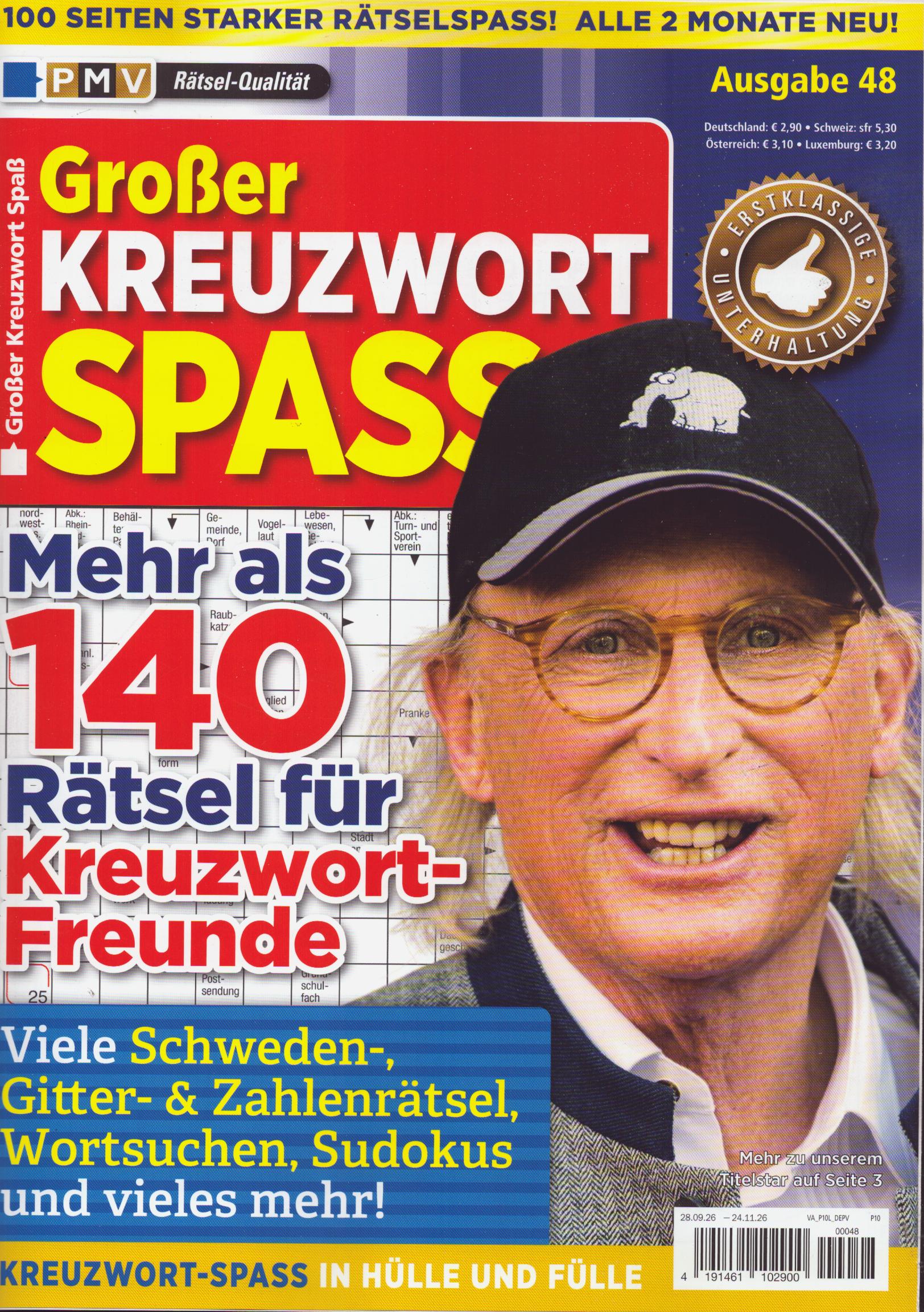 Großer Kreuzwort Spaß 48/2026