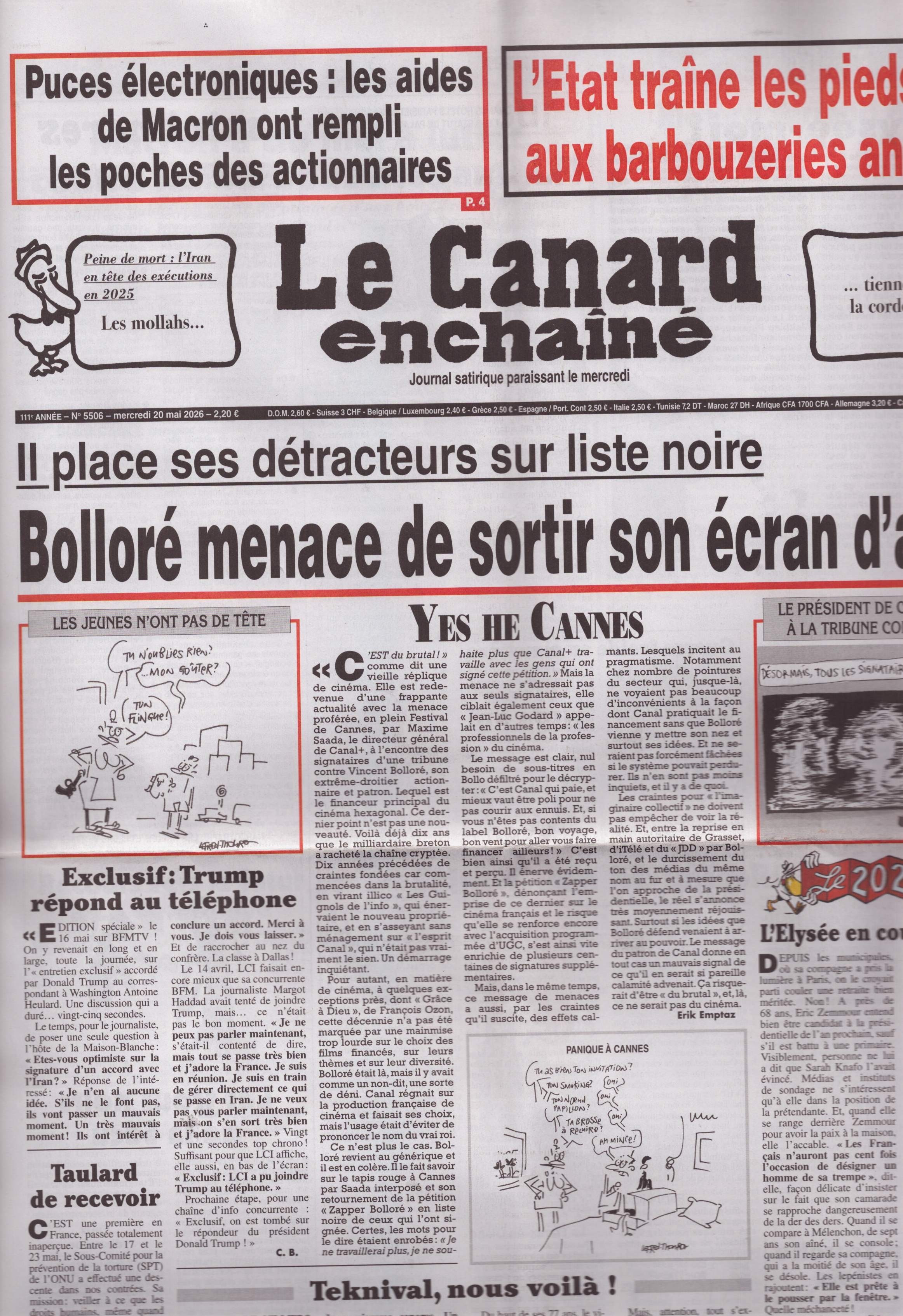 Le Canard enchaîné 5506/2026