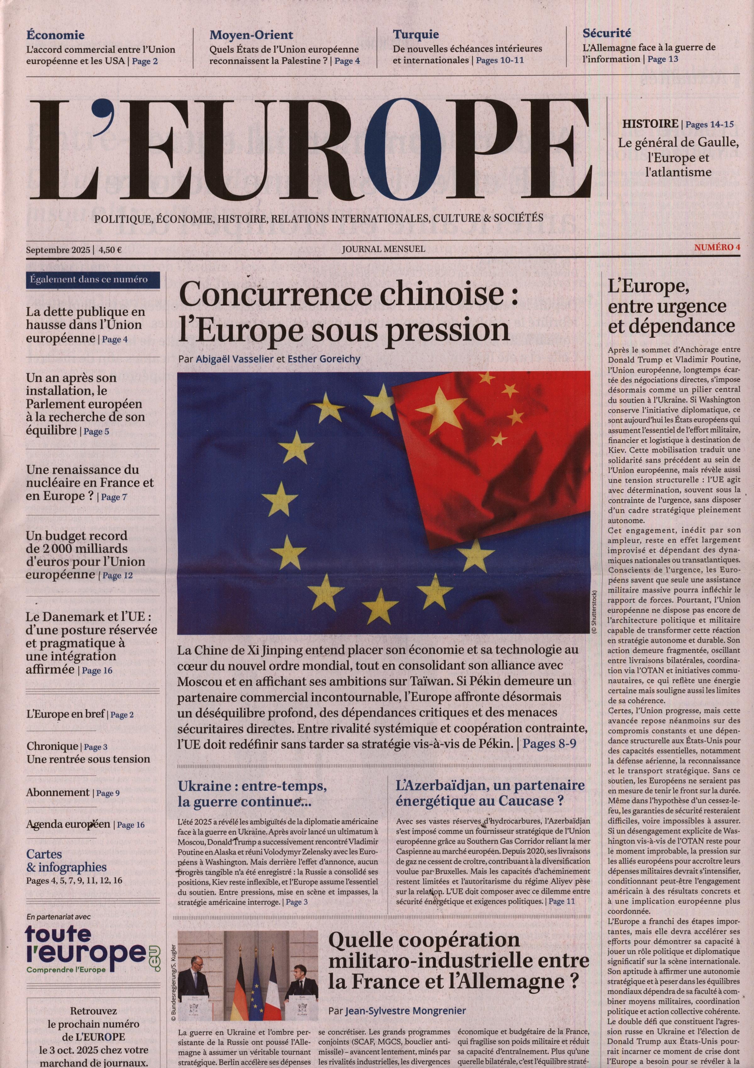 L'EUROPE 4/2025