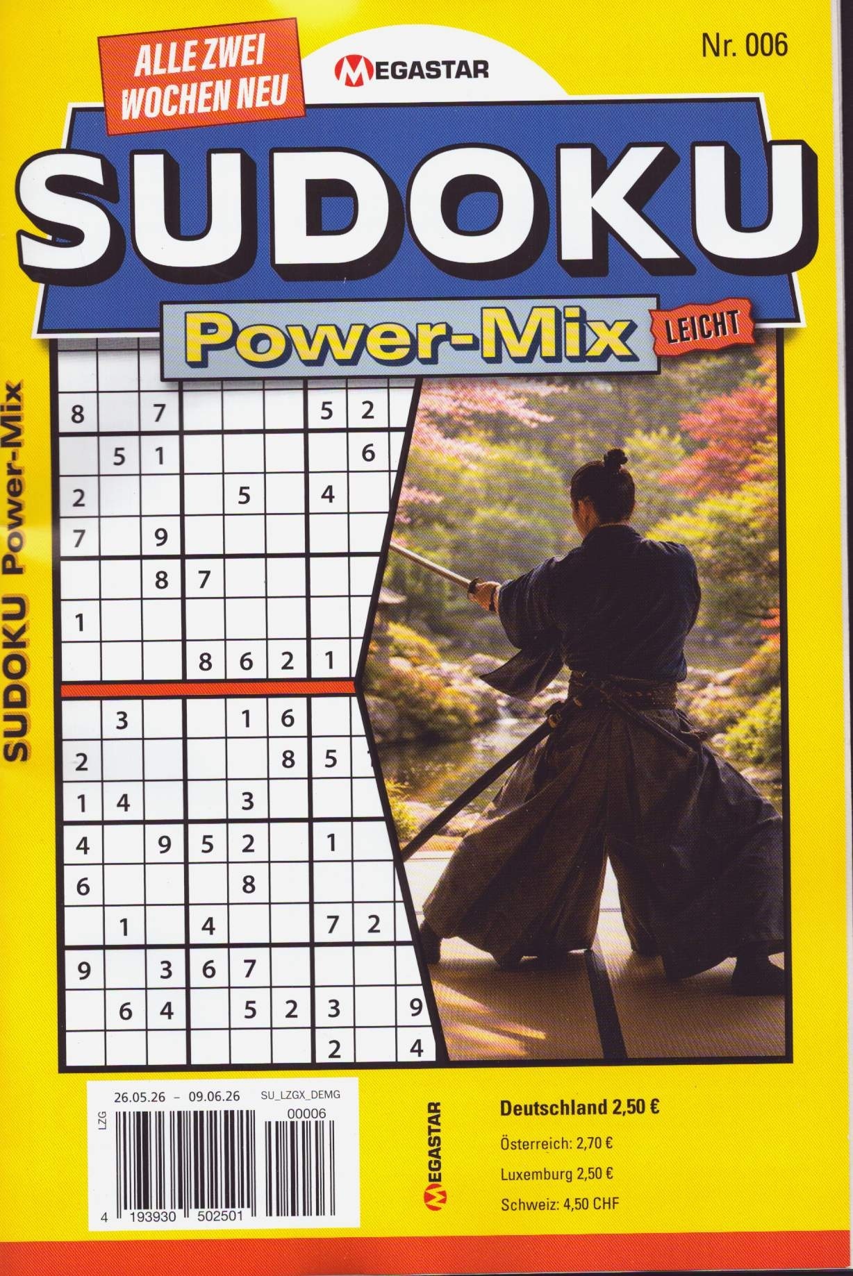 Sudoku Power Mix leicht 6/2026