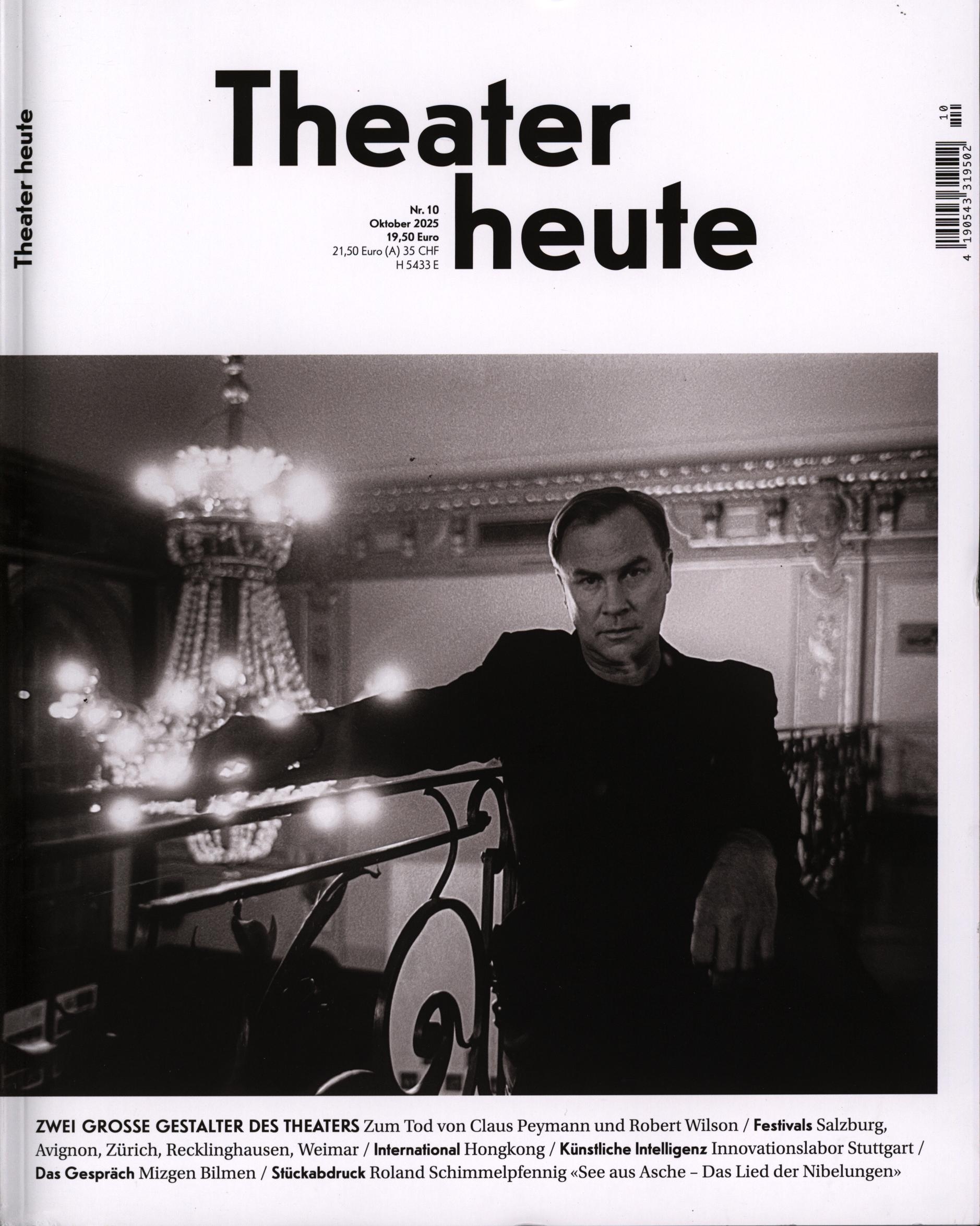 Theater heute 10/2025