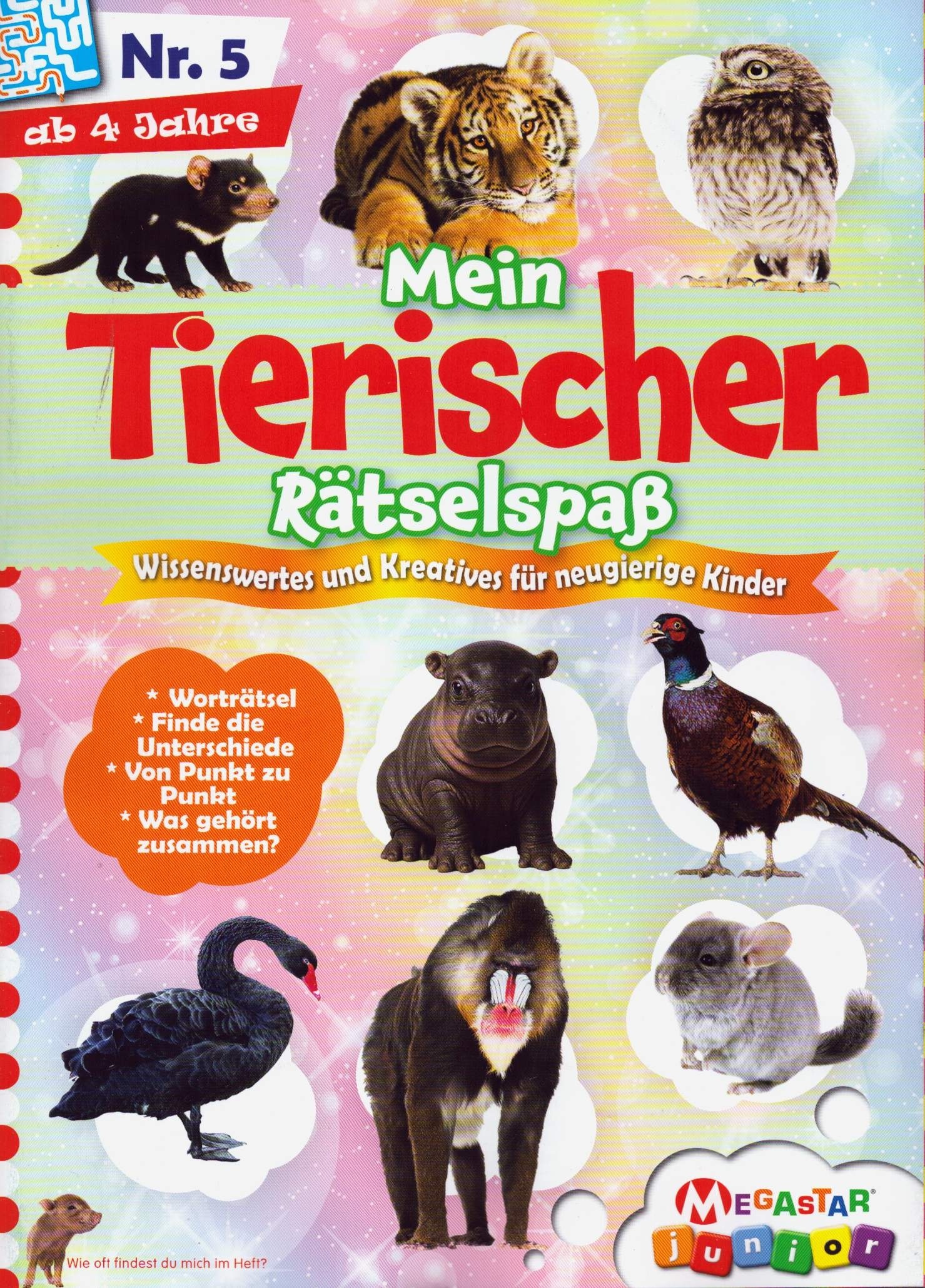 Mein tierischer Rätselspaß 5/2026