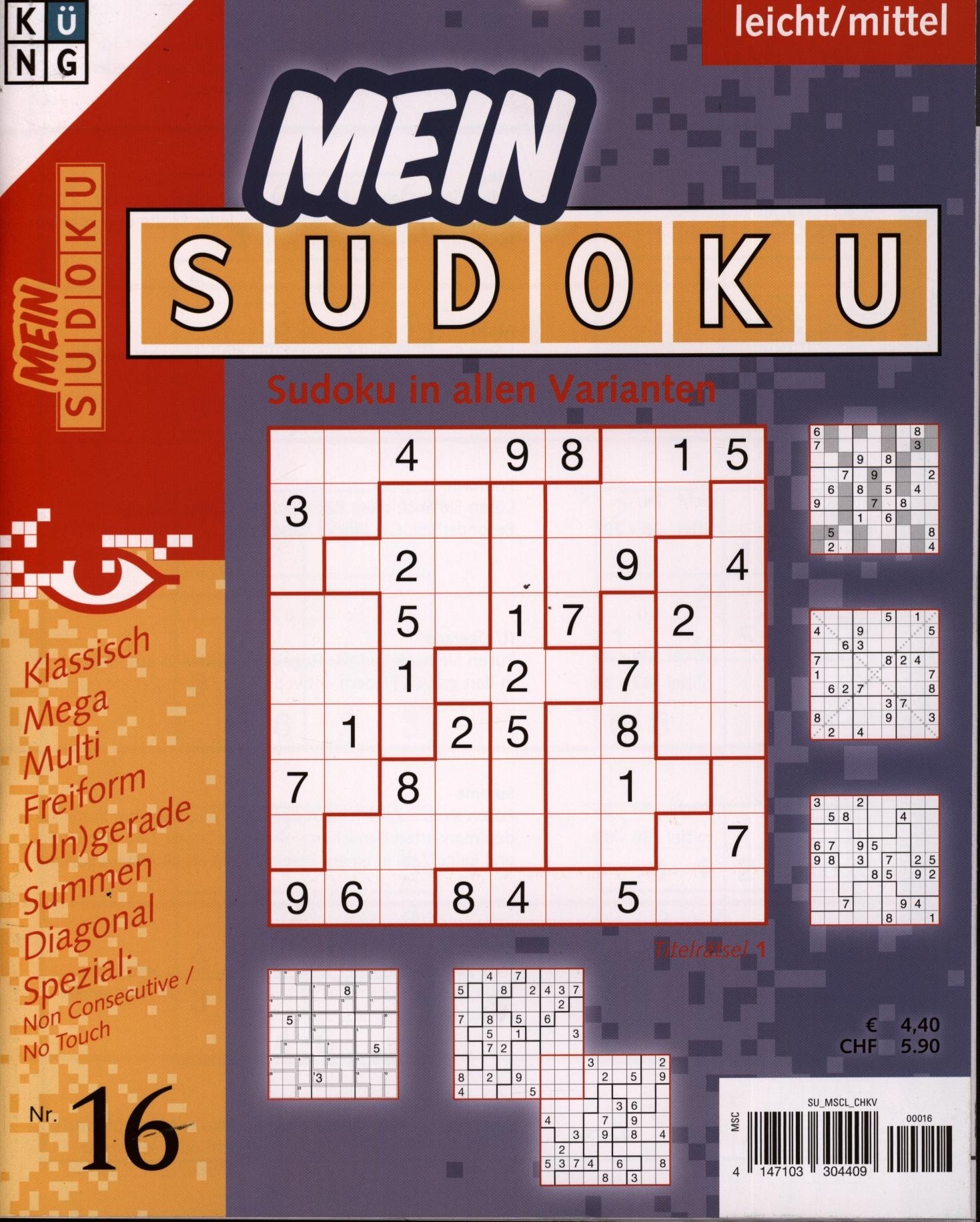 Mein Sudoku 16/2025