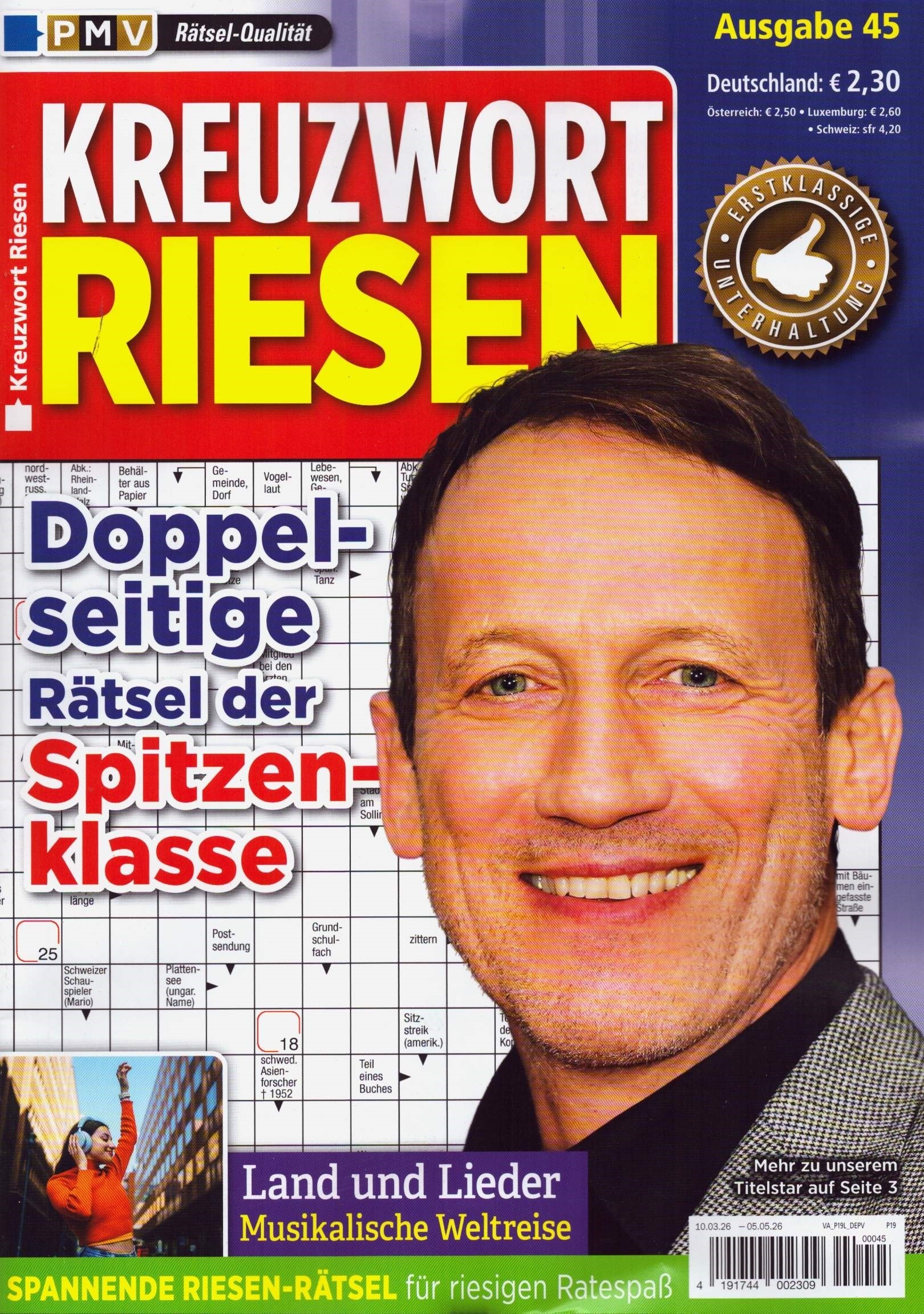 Kreuzwort Riesen 45/2026