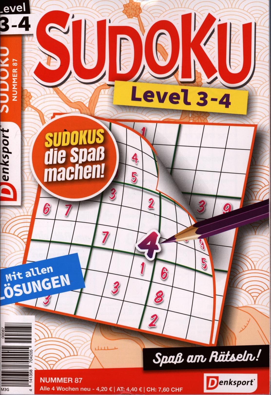 Denksport Sudoku Level 3-4 87/2024