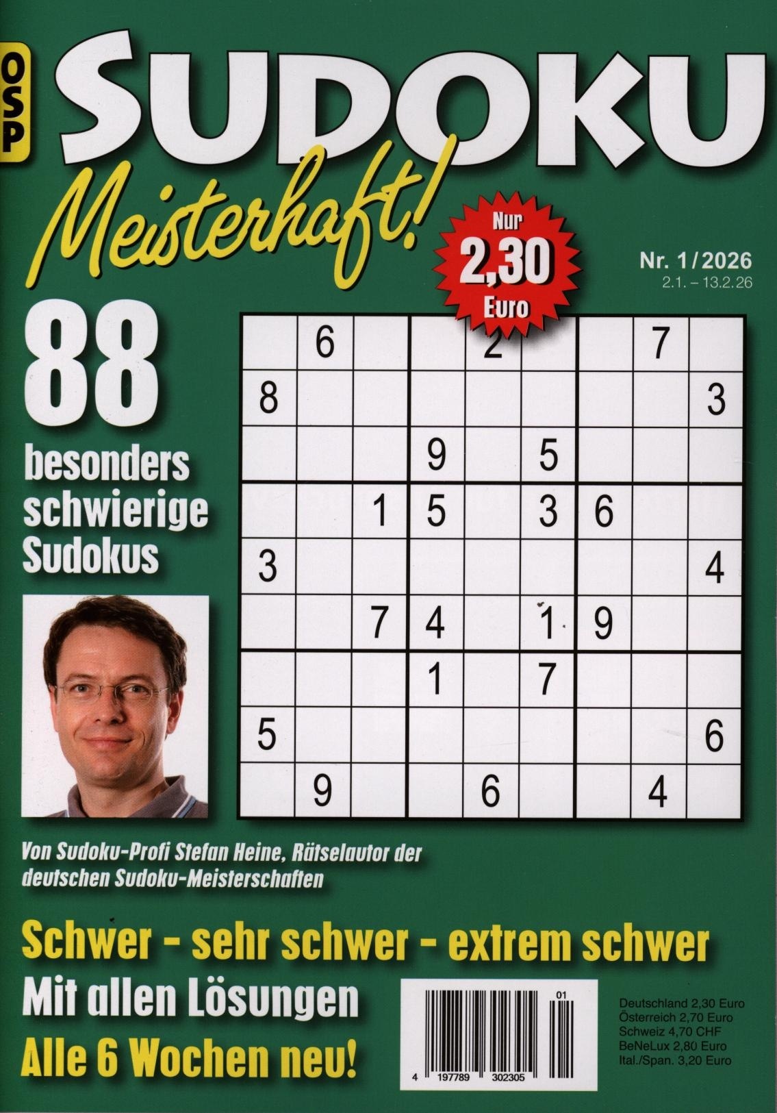 SUDOKU MEISTERHAFT 1/2026