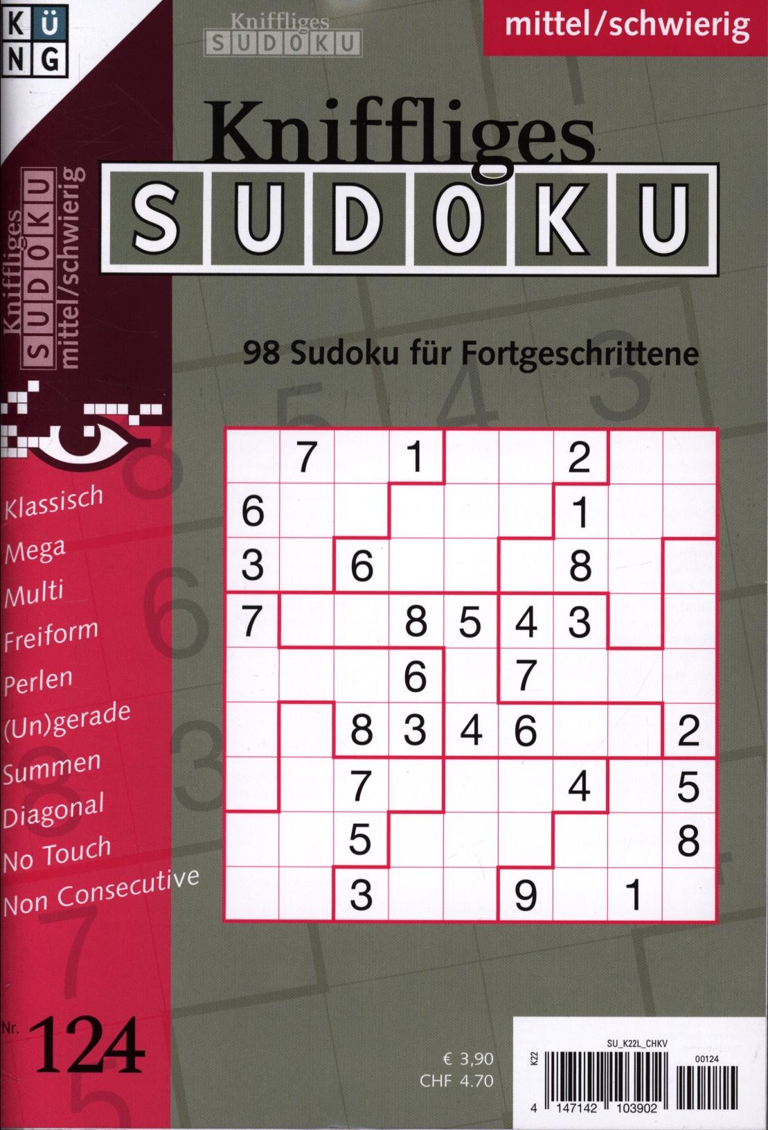 Kniffliges Sudoku 124/2025