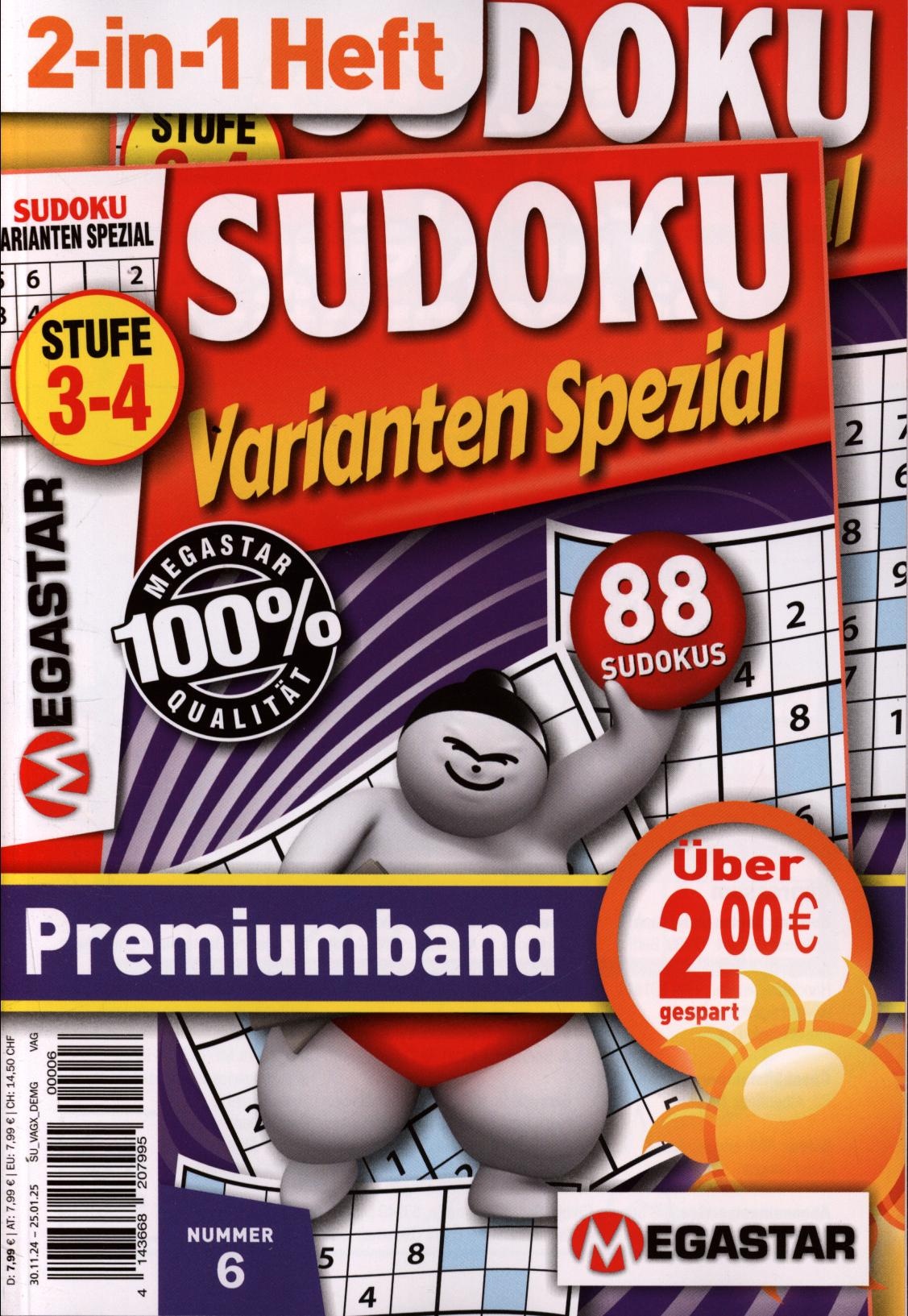 Sudoku Varianten Spezial Premiumband 6/2024