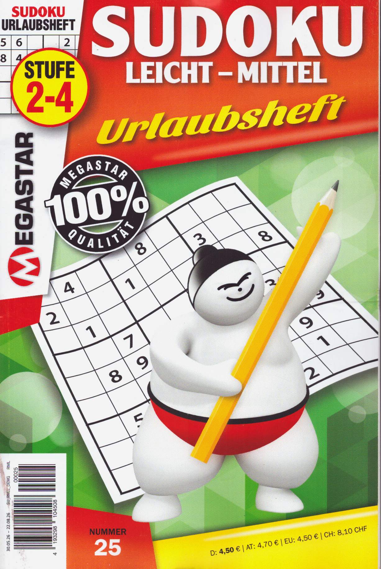 Megastar Sudoku Leicht-Mittel 25/2026