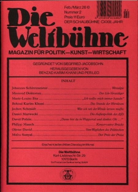 DIE WELTBÜHNE 2/2026