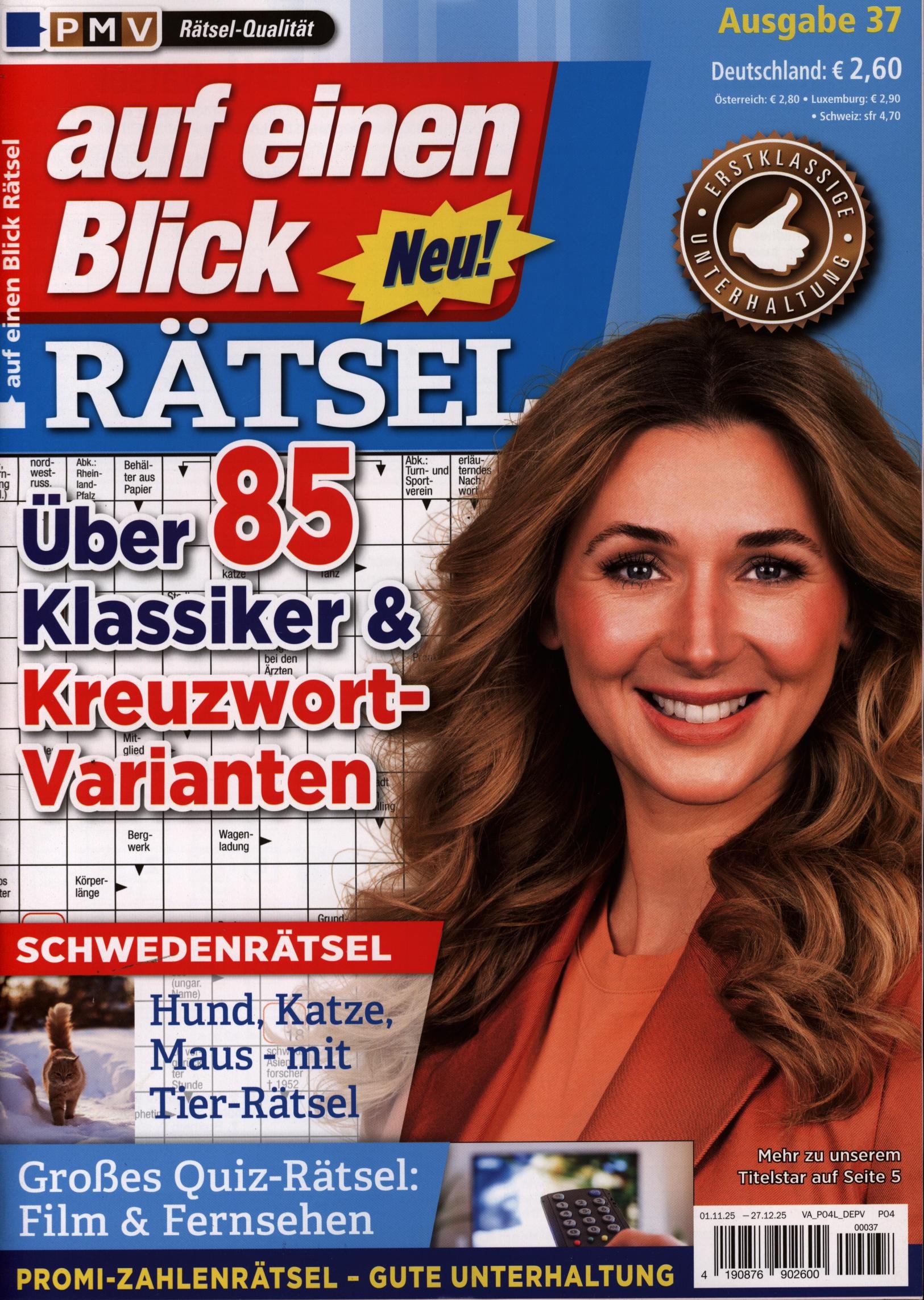 auf einen Blick Rätsel 37/2025 auf einen Blick Rätsel 37/2025