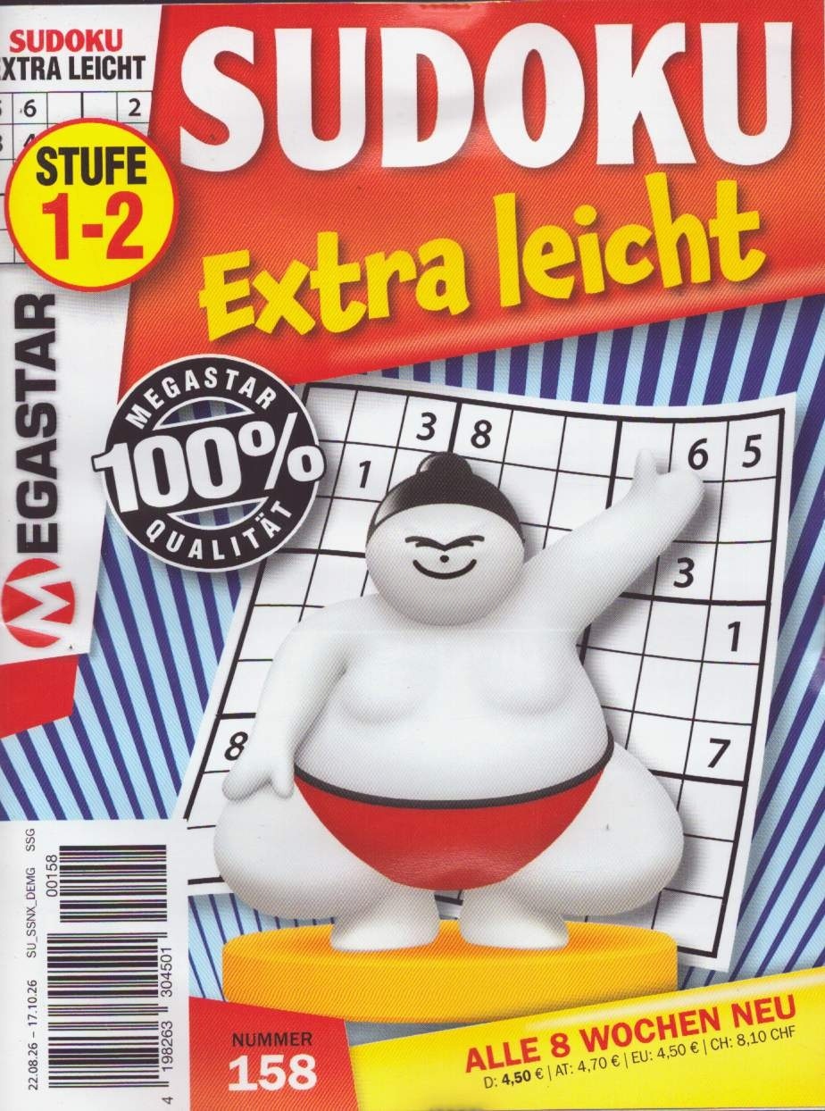 Sudoku Extra Leicht 158/2026