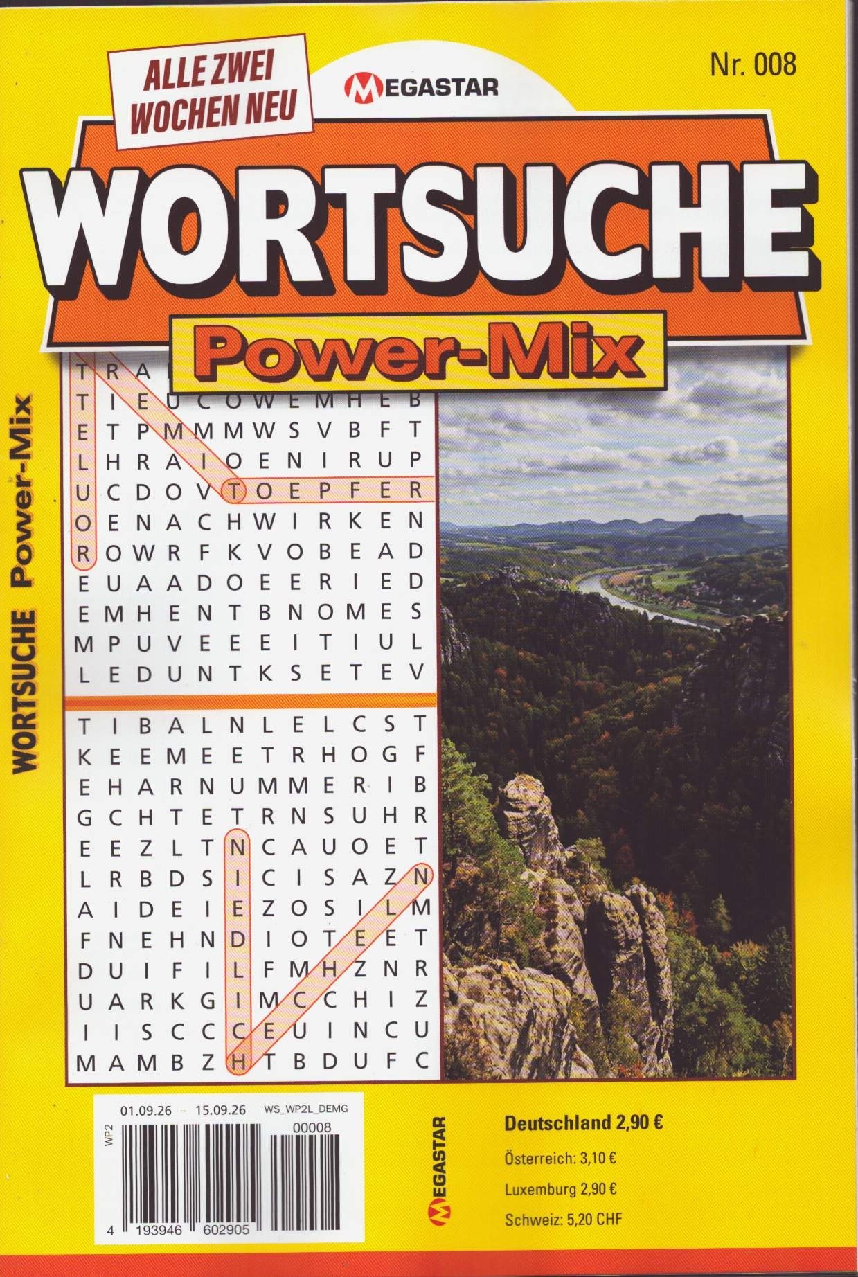 Wortsuche Power Mix 8/2026